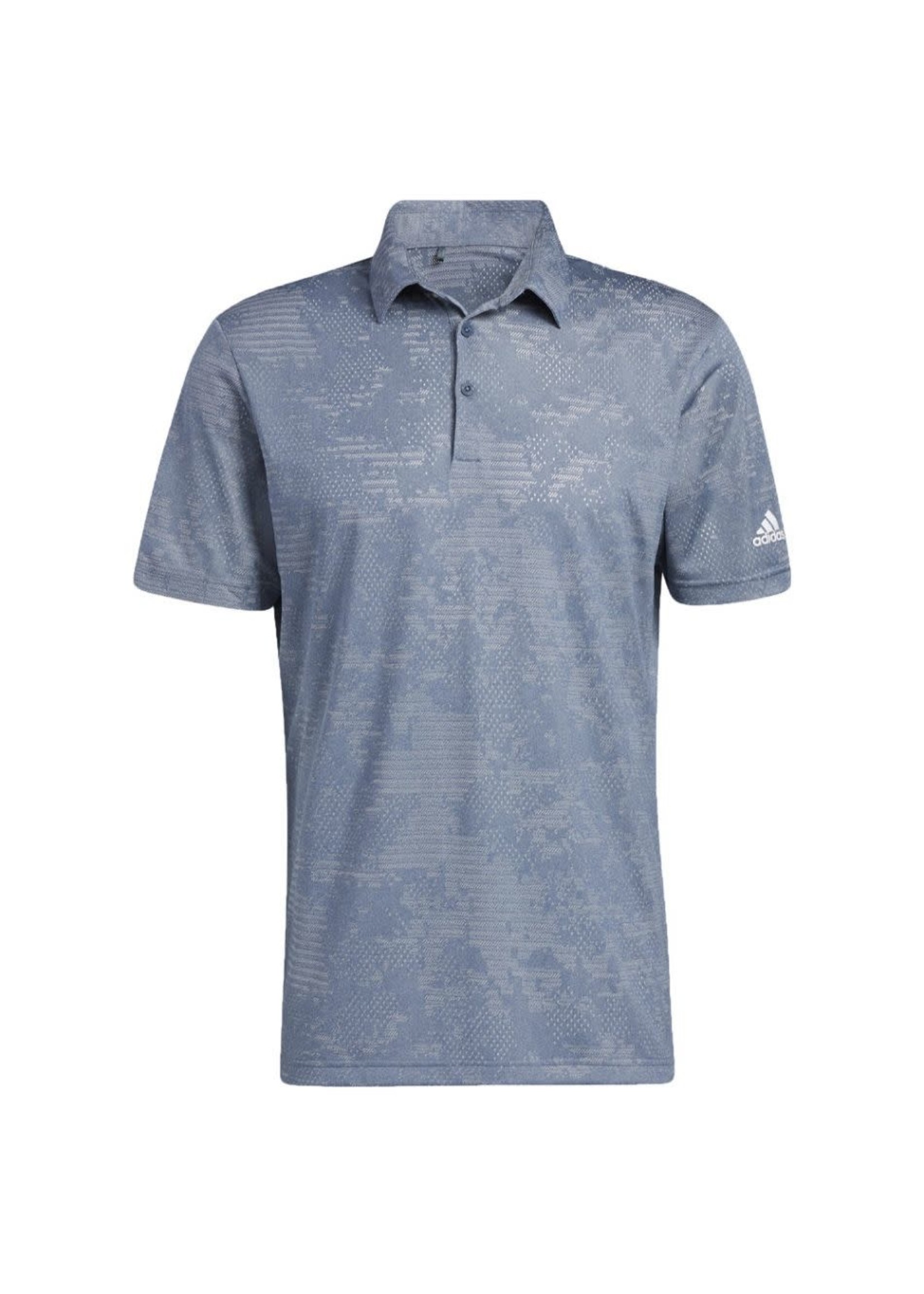 Adidas Camo Mens Polo Shirt, Grey 