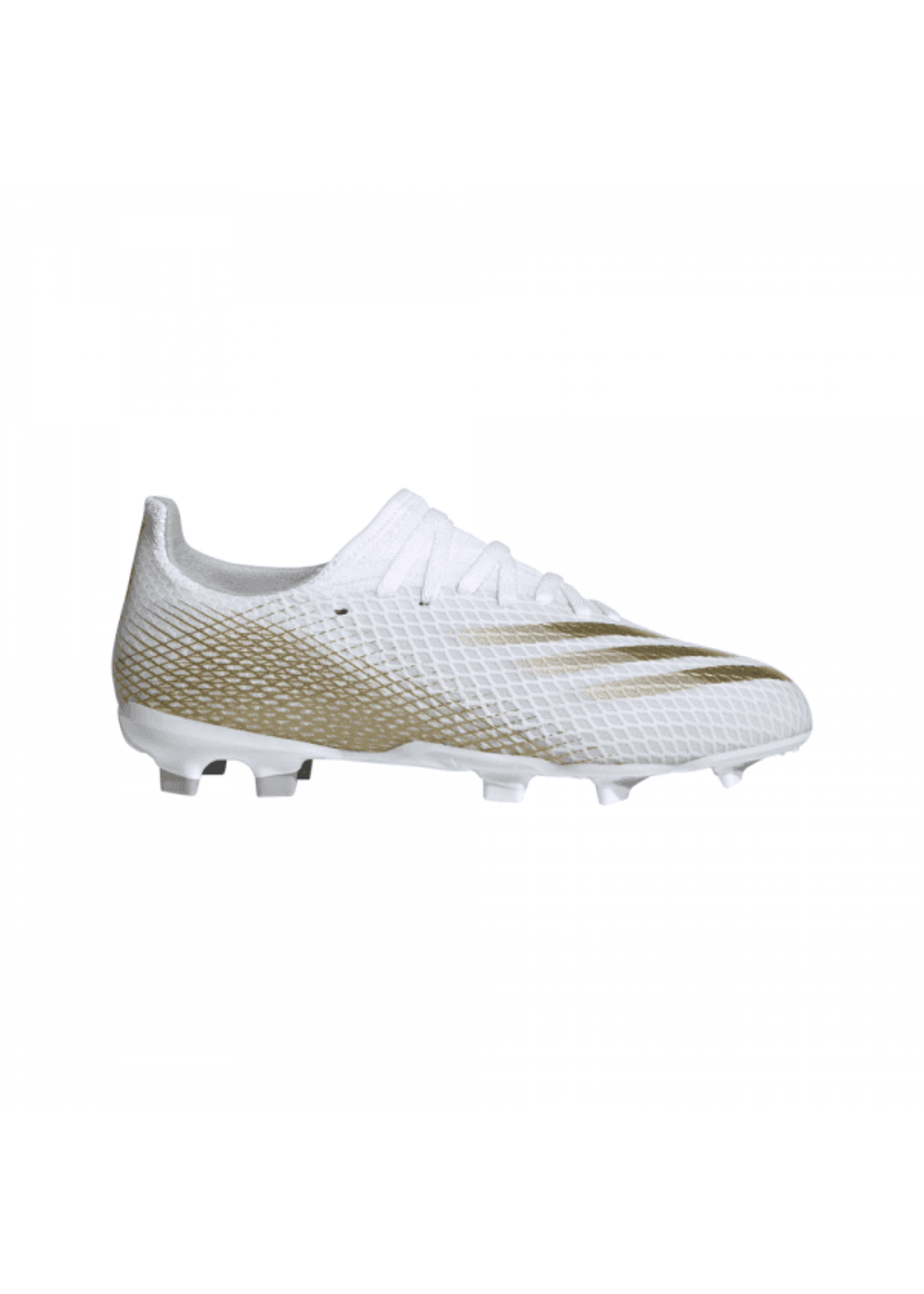 Adidas Adidas X Ghosted.3 FG Junior Football Boot, White/Gold, (2021)