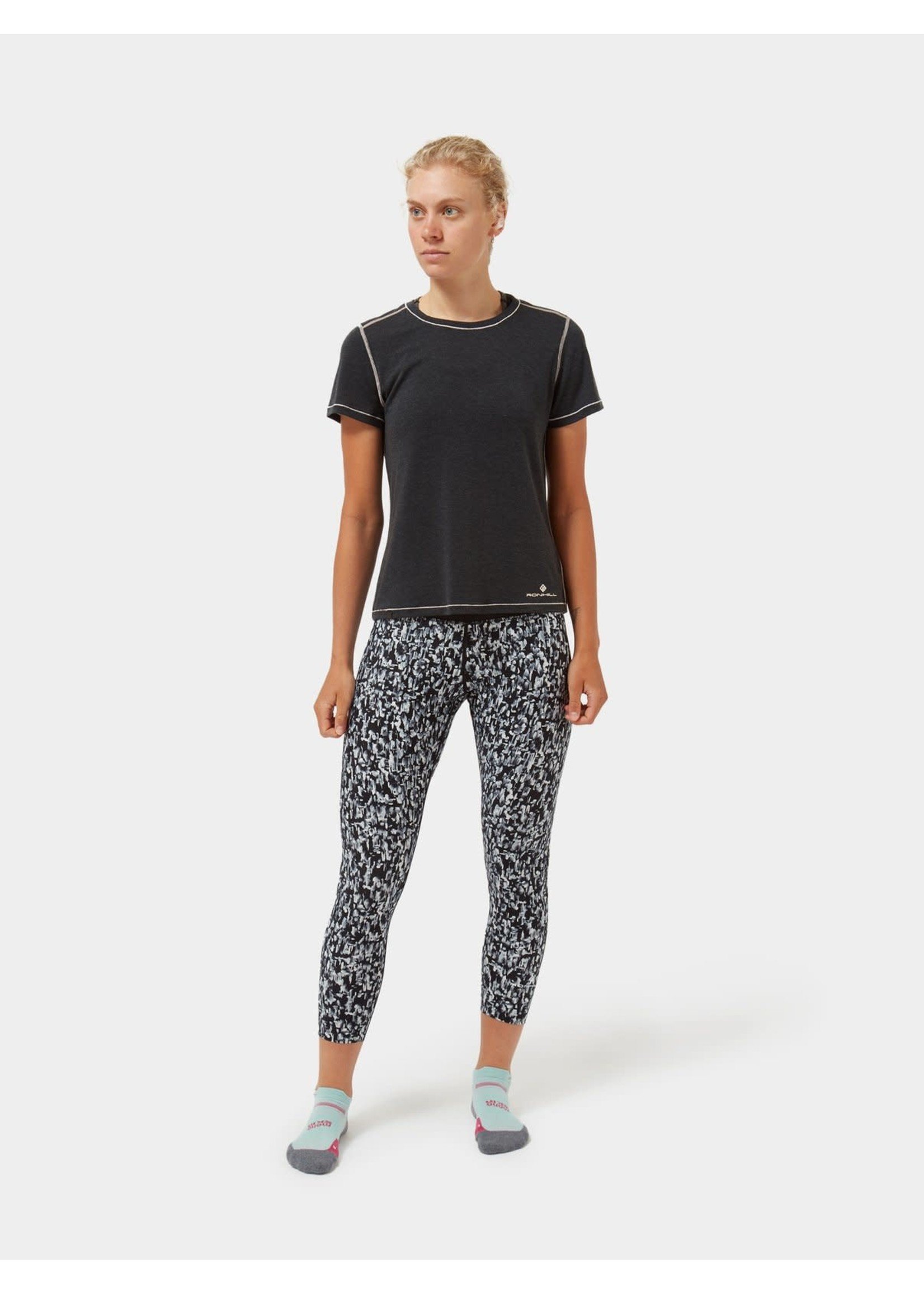 Ron Hill Life Crop Tight Ladies Legging (2021) - Mono Mushroom