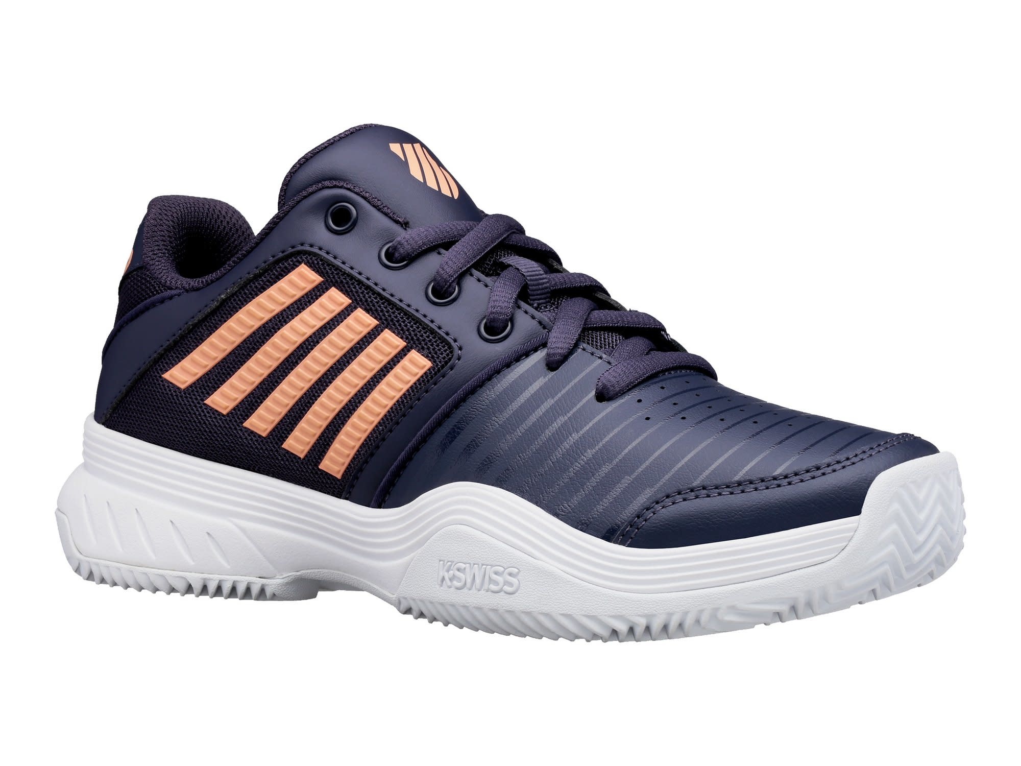 K Swiss Court Express HB Ladies Tennis Shoe (2021) Navy/Peach