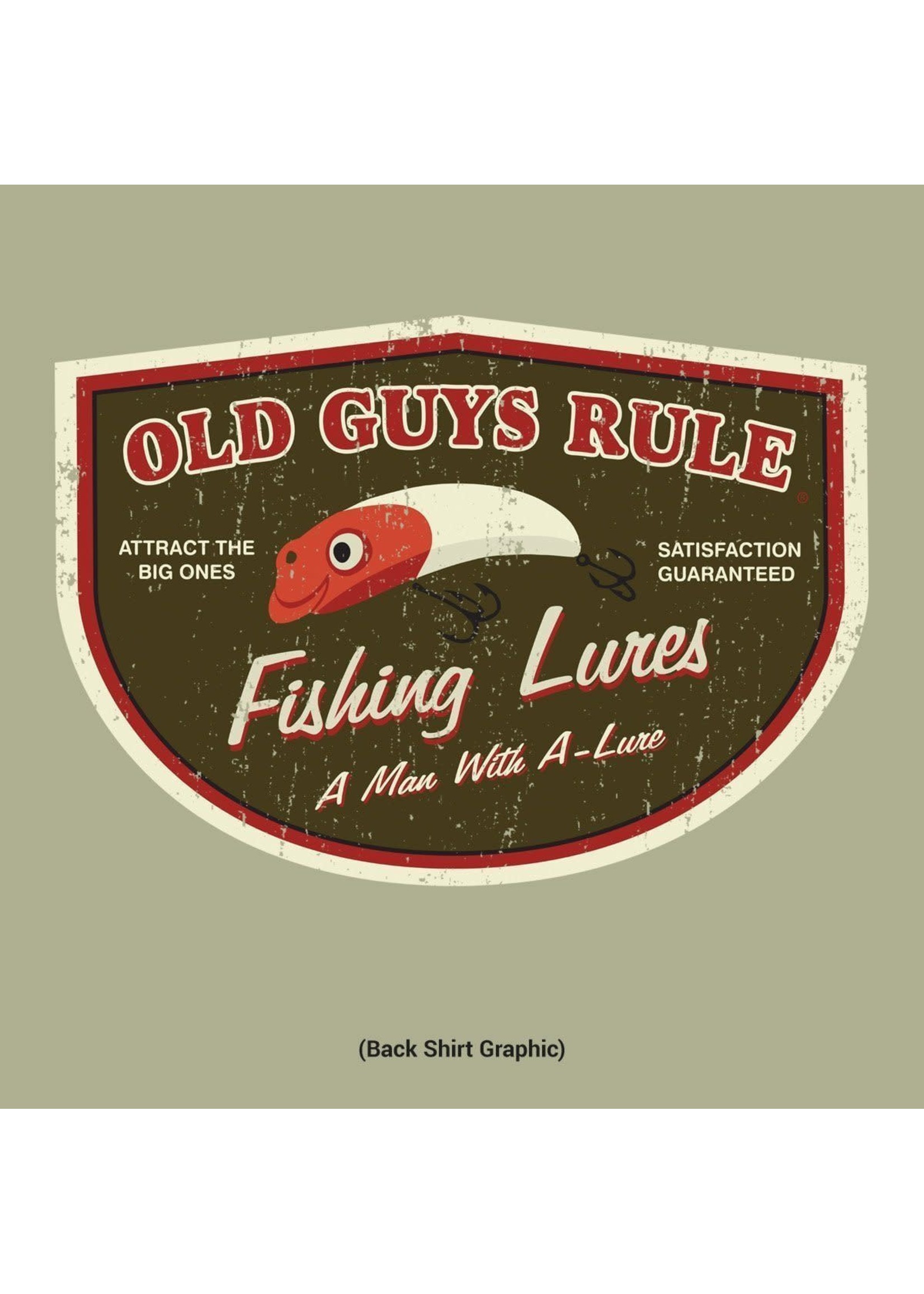 Old Guys Rule T-Shirt - Man with A-Lure 