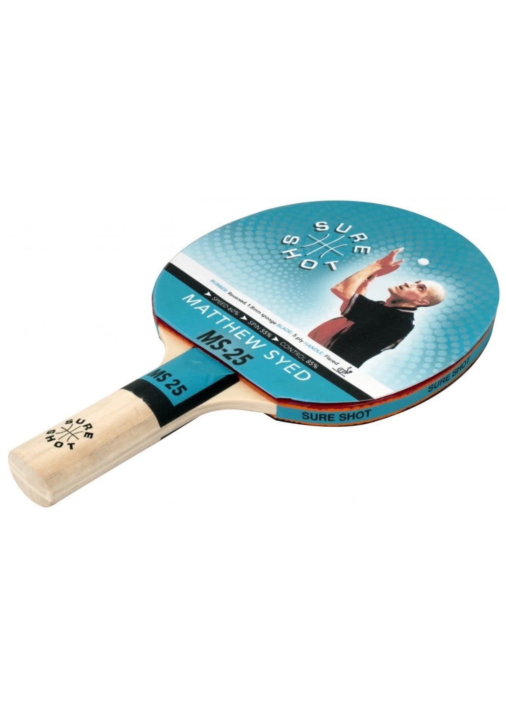 Sure Shot Matthew Syed 25 Table Tennis Bat