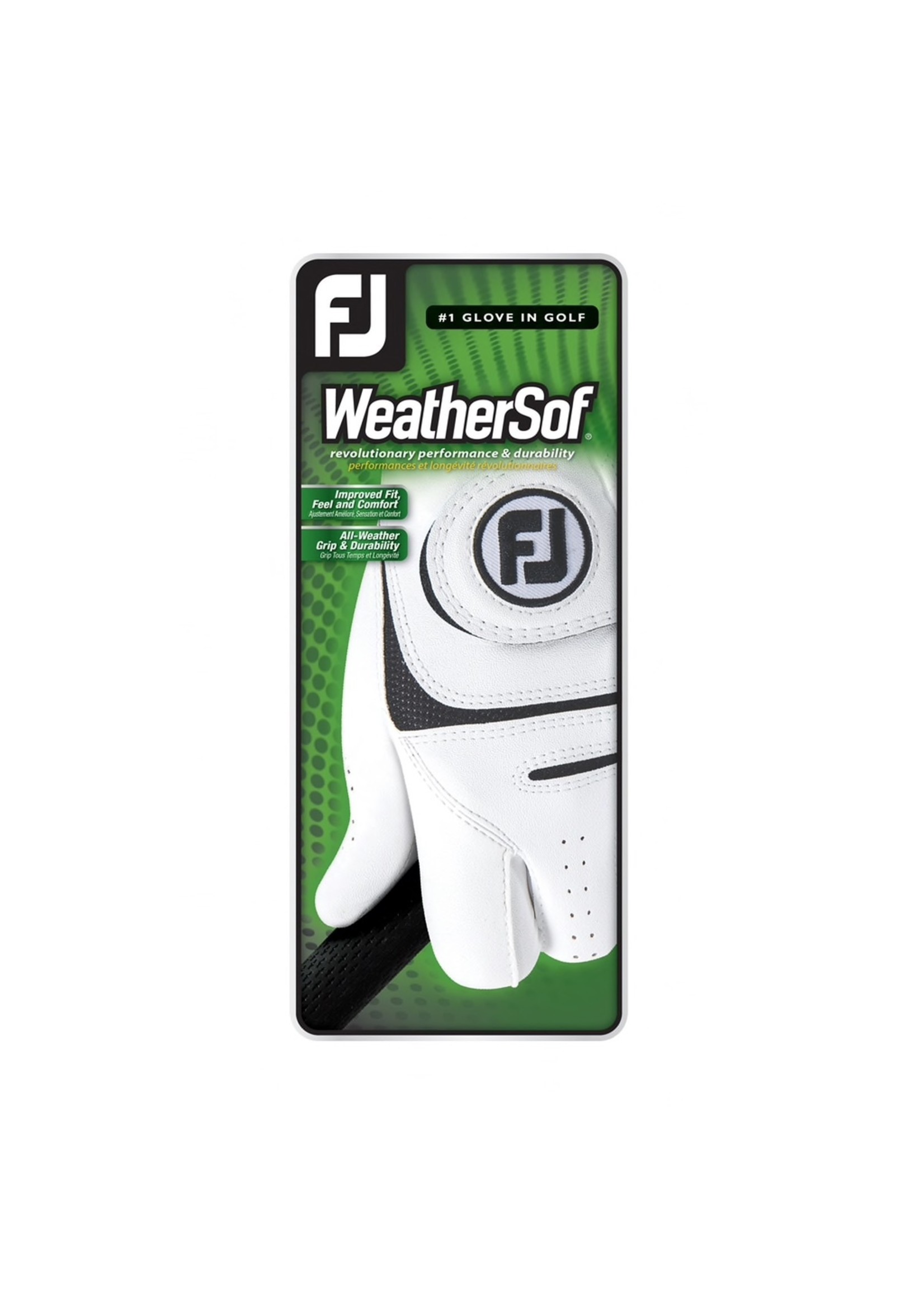 Footjoy Footjoy Weathersof LH Men's Golf Glove, Black/White