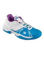 Wilson Wilson Junior Shoe, Open Junior -  Cyan/White/New Fushia 1