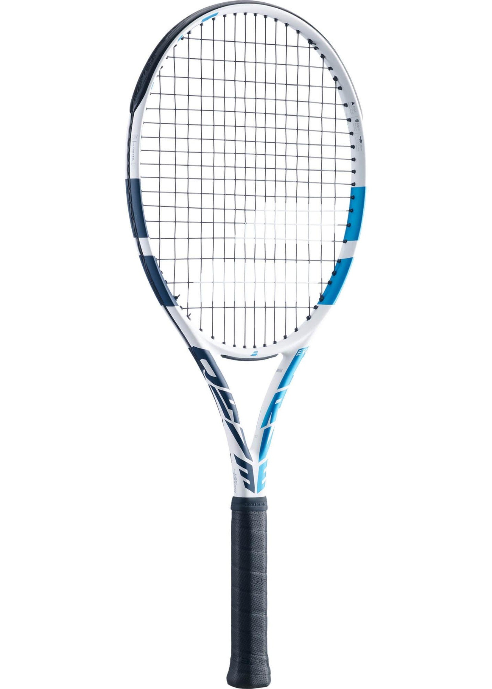 Babolat Evo Drive W Tennis Racket 2022 White Blue Gannon Sports