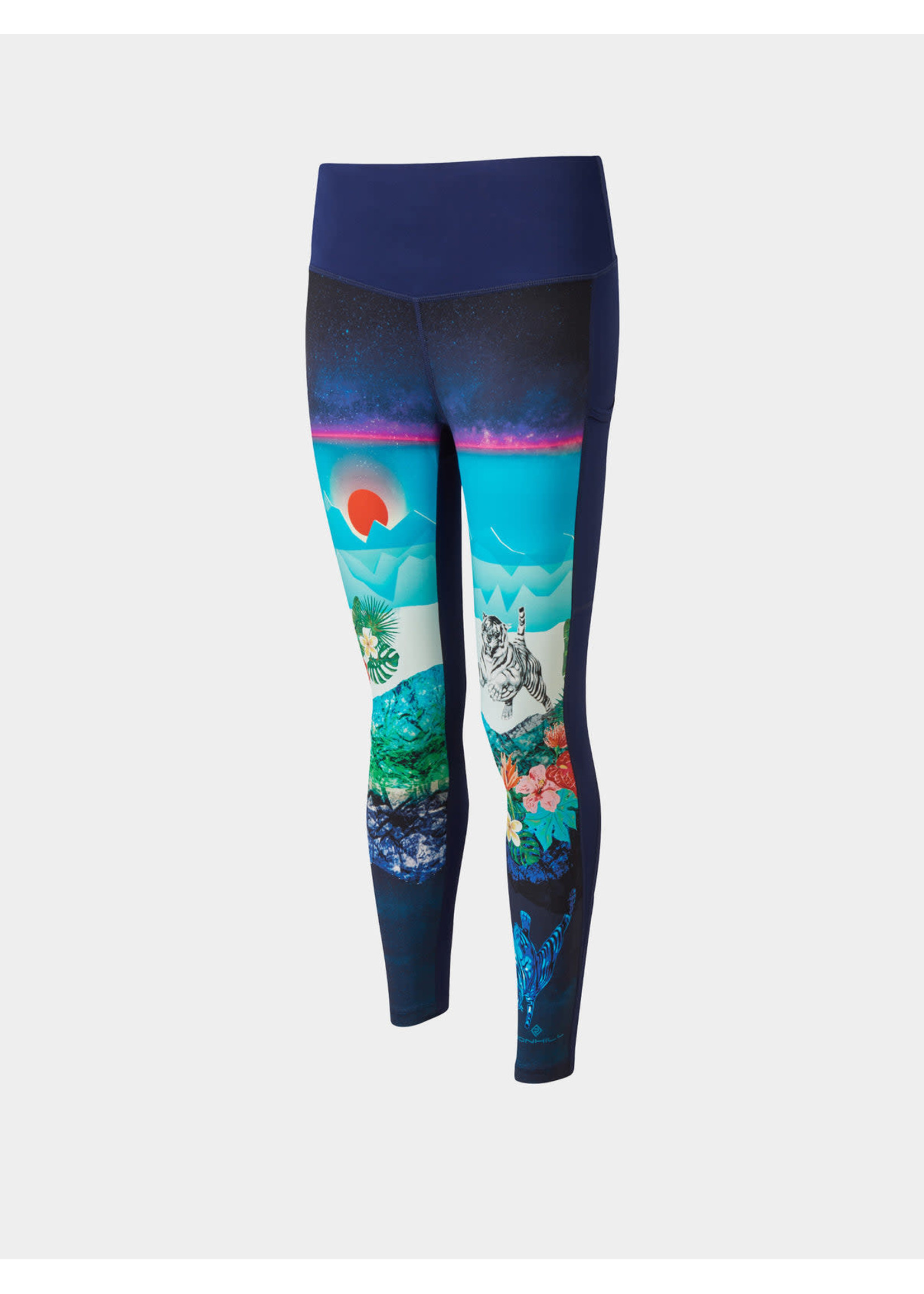 Buy Ronhill Womens Life Sculpt Running Tights Black/Space Floral