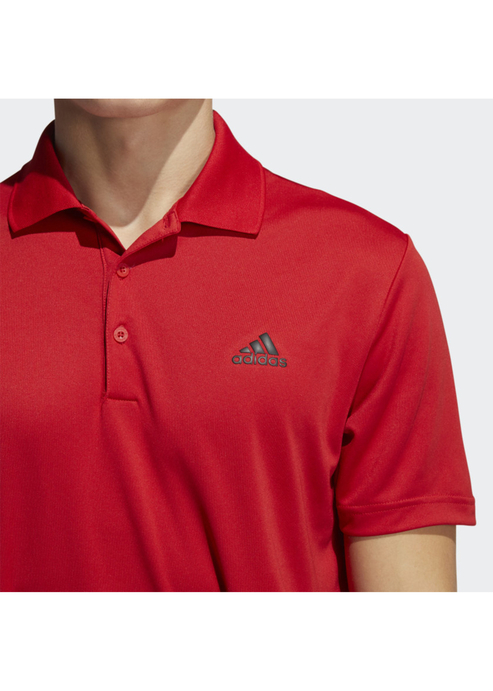 Adidas Adidas Performance Mens Golf Polo (2022) Collegiate Red