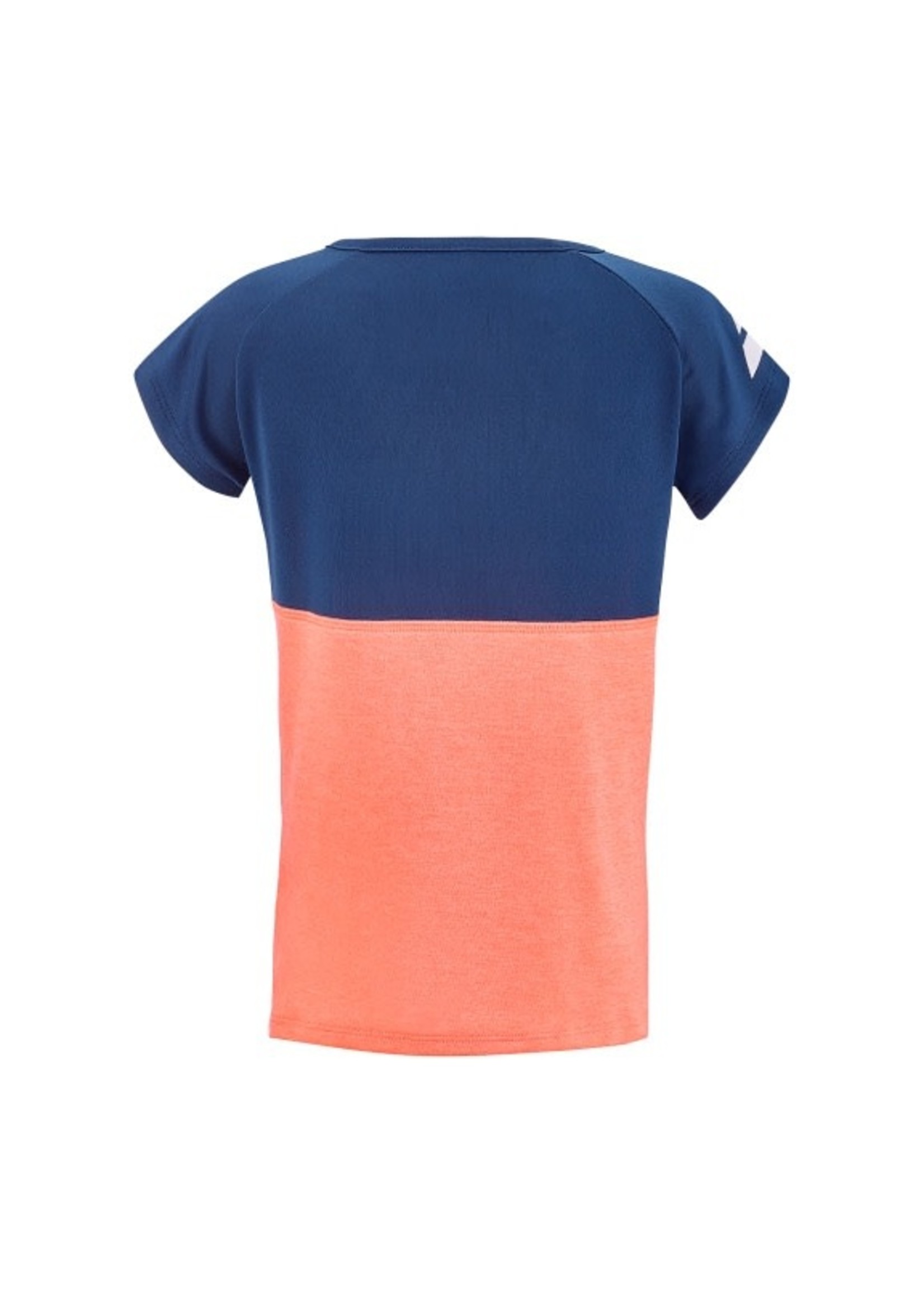 Babolat Babolat Cap Sleeve Girls T Shirt  - Peach / Navy (2022)