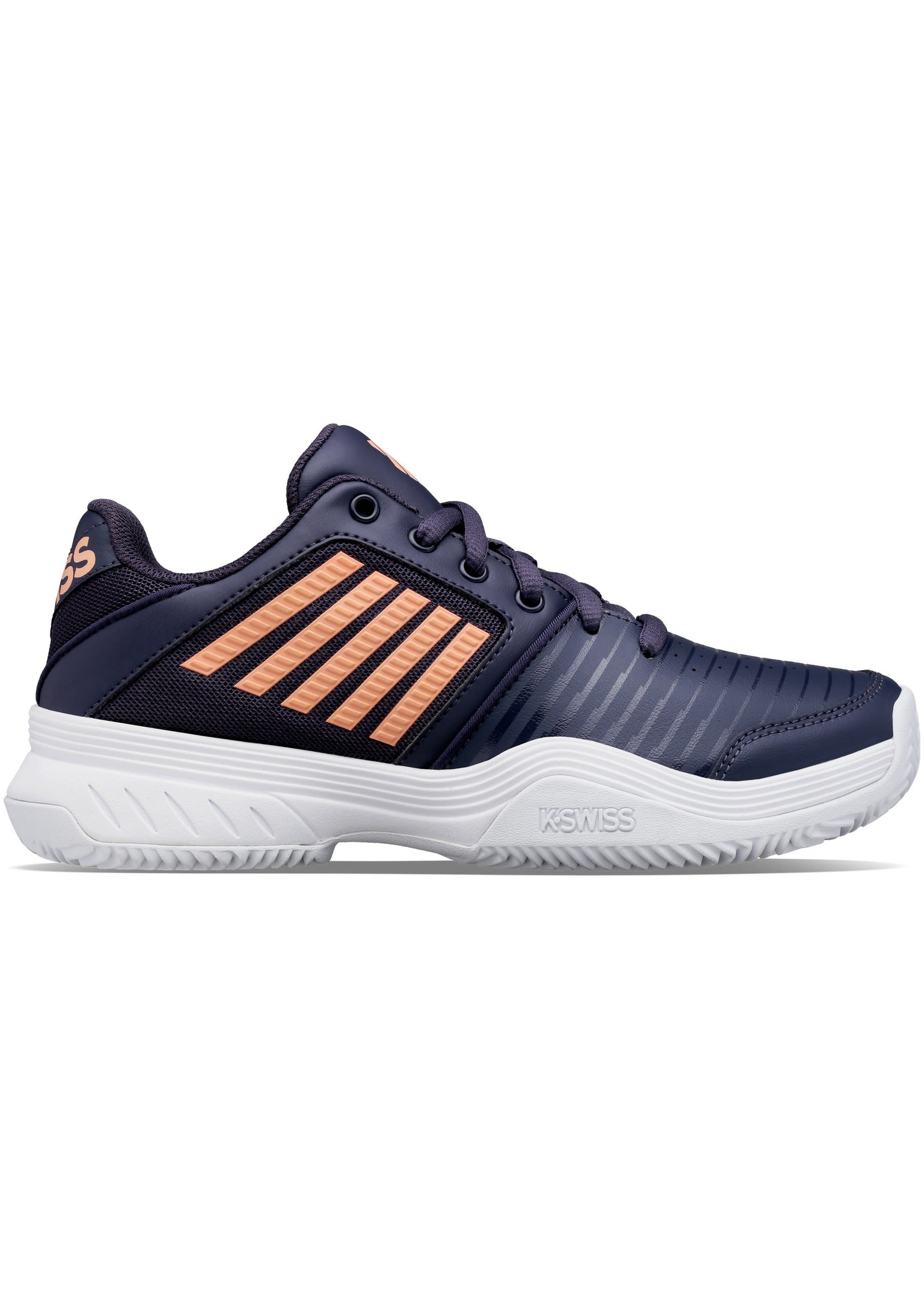 K-Swiss K Swiss Court Express HB Ladies Tennis Shoe (2021) - Navy/Peach