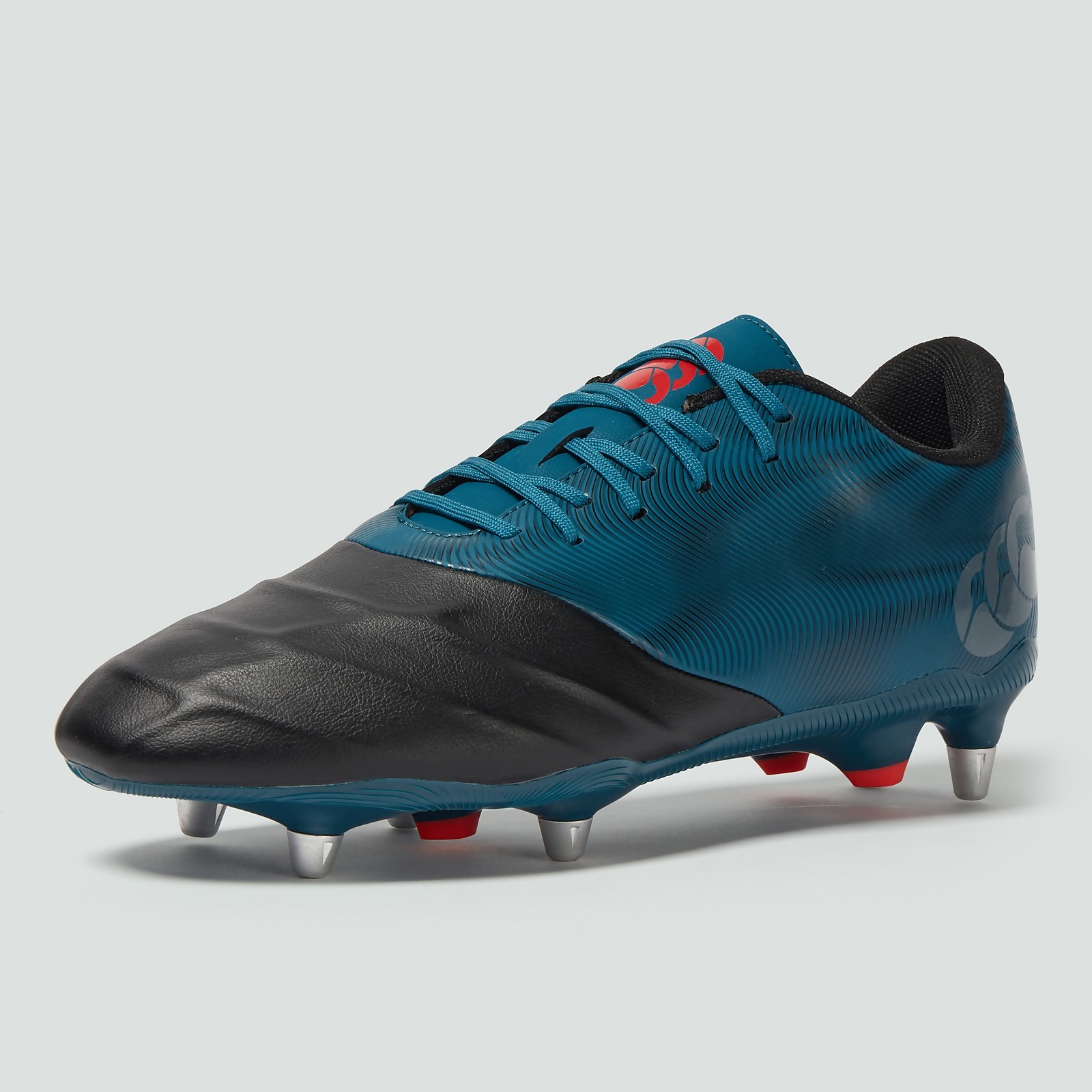 Canterbury Phoenix Genesis Team Bottes De Rugby Mixte Adulte - Black/Silver Metallic, Pointure 45 - Puissance Et Robustesse