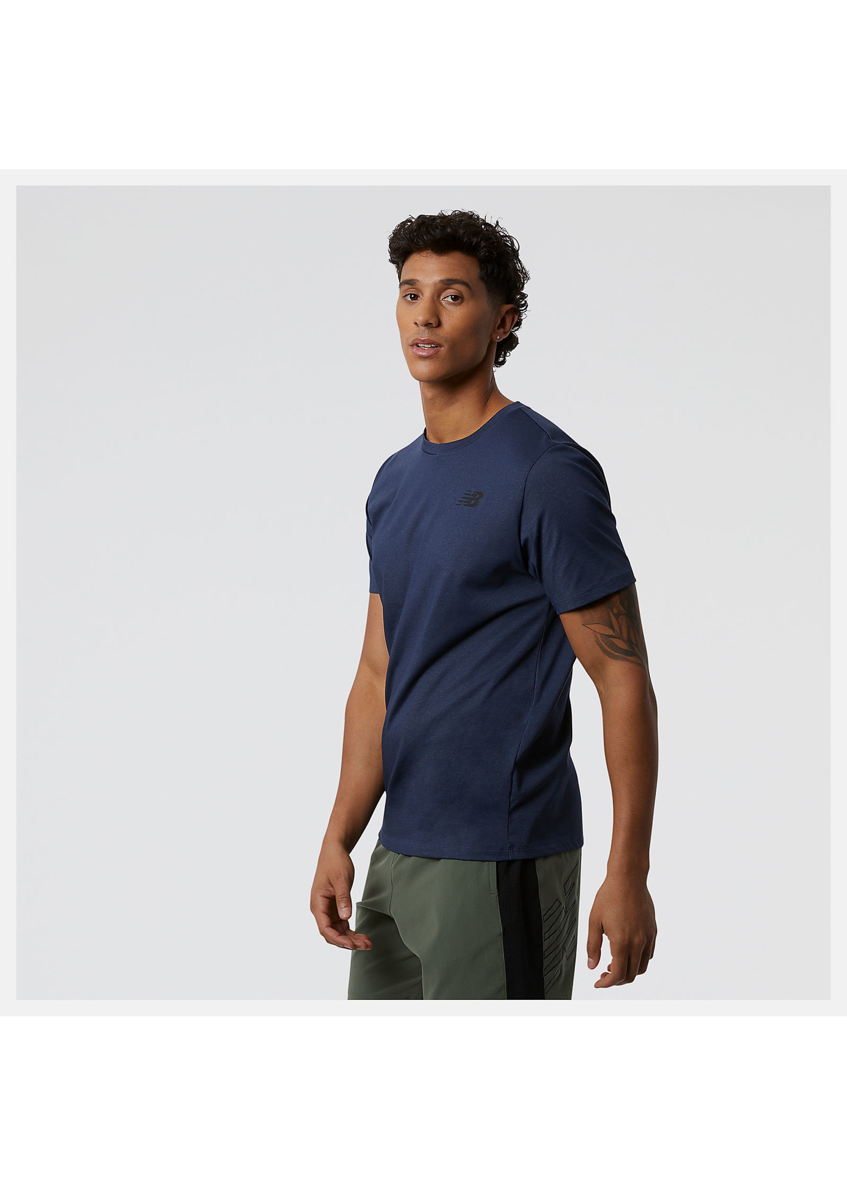 New Balance New Balance Heathertech Mens T-Shirt (2022) Indigo