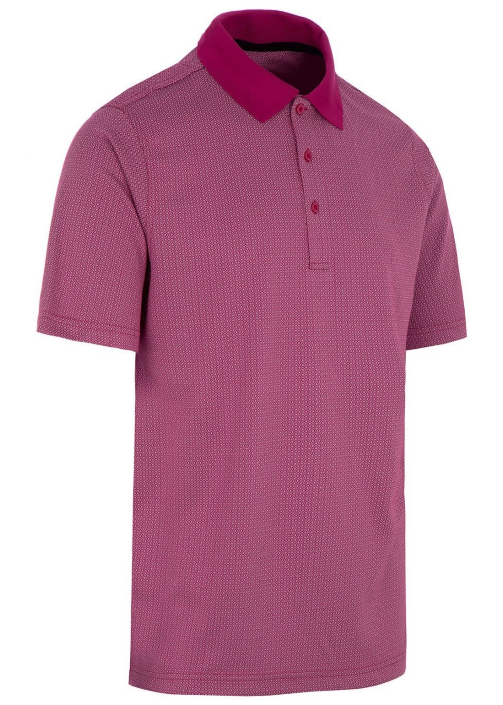 ProQuip Pro Quip Pro Tech Jacquard Mens Polo Shirt (2023) - Fuchsia