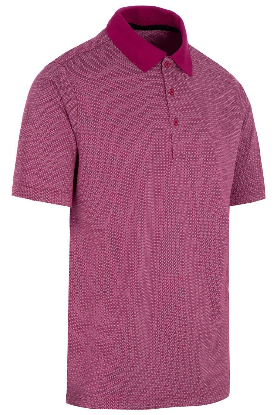 Pro Quip Pro Tech Jacquard Mens Polo Shirt (2023) Fuchsia Gannon Sports