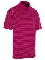 ProQuip Pro Quip Pro Tech Stripe Mens Polo Shirt (2023) - Fuchsia