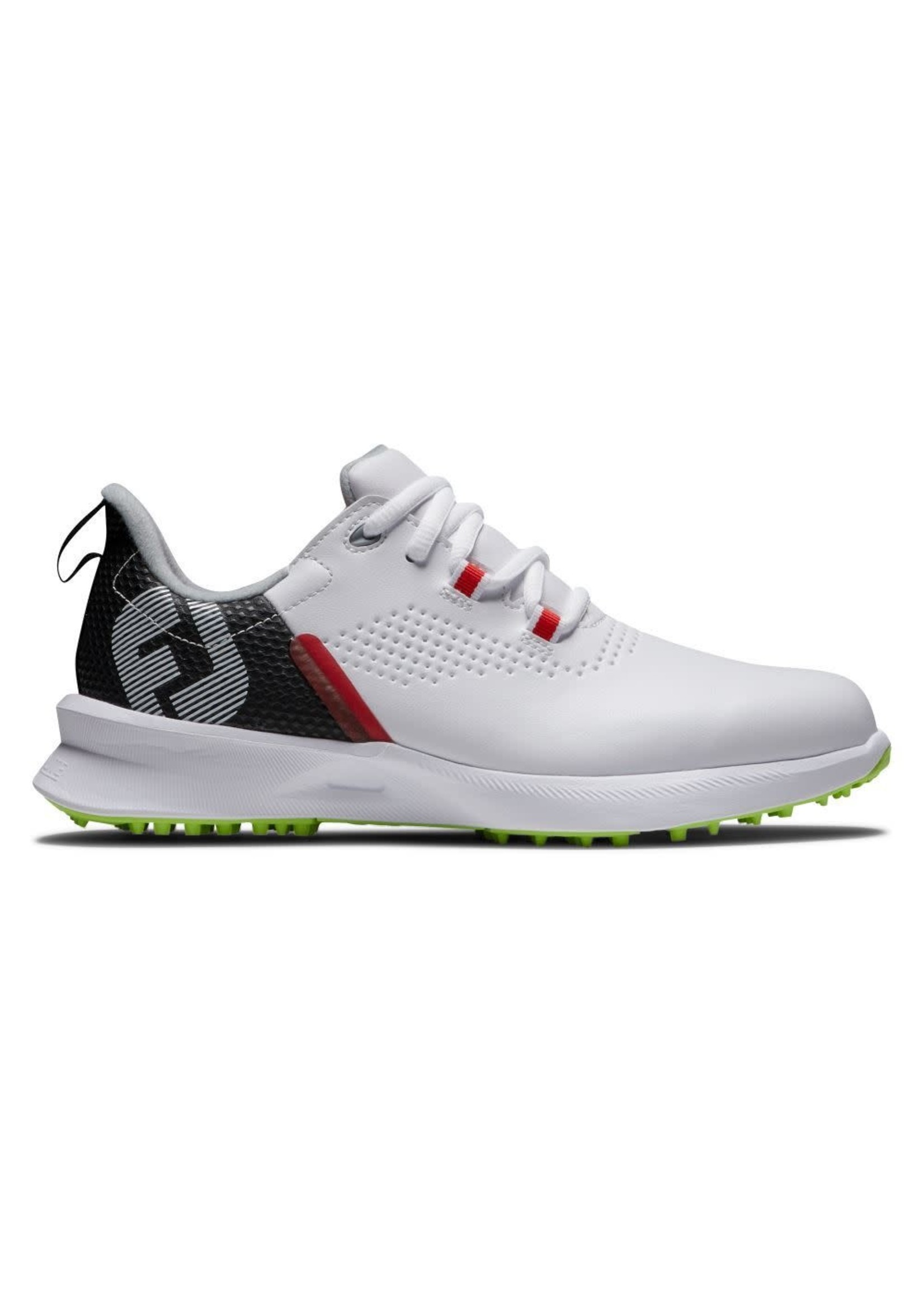 Footjoy FootJoy Fuel Junior Golf Shoe, White/Black/Red (2022)