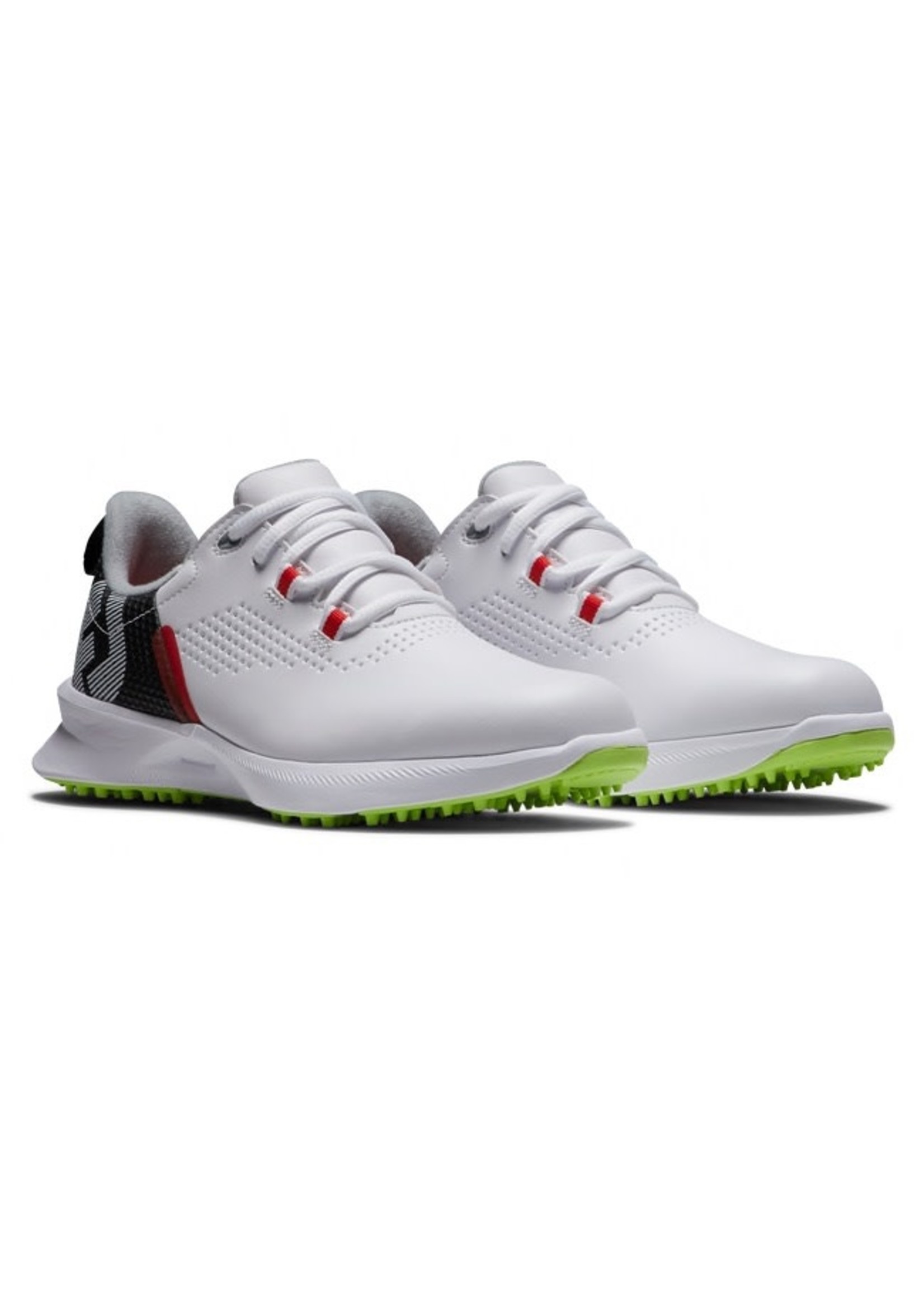 Footjoy FootJoy Fuel Junior Golf Shoe, White/Black/Red (2022)