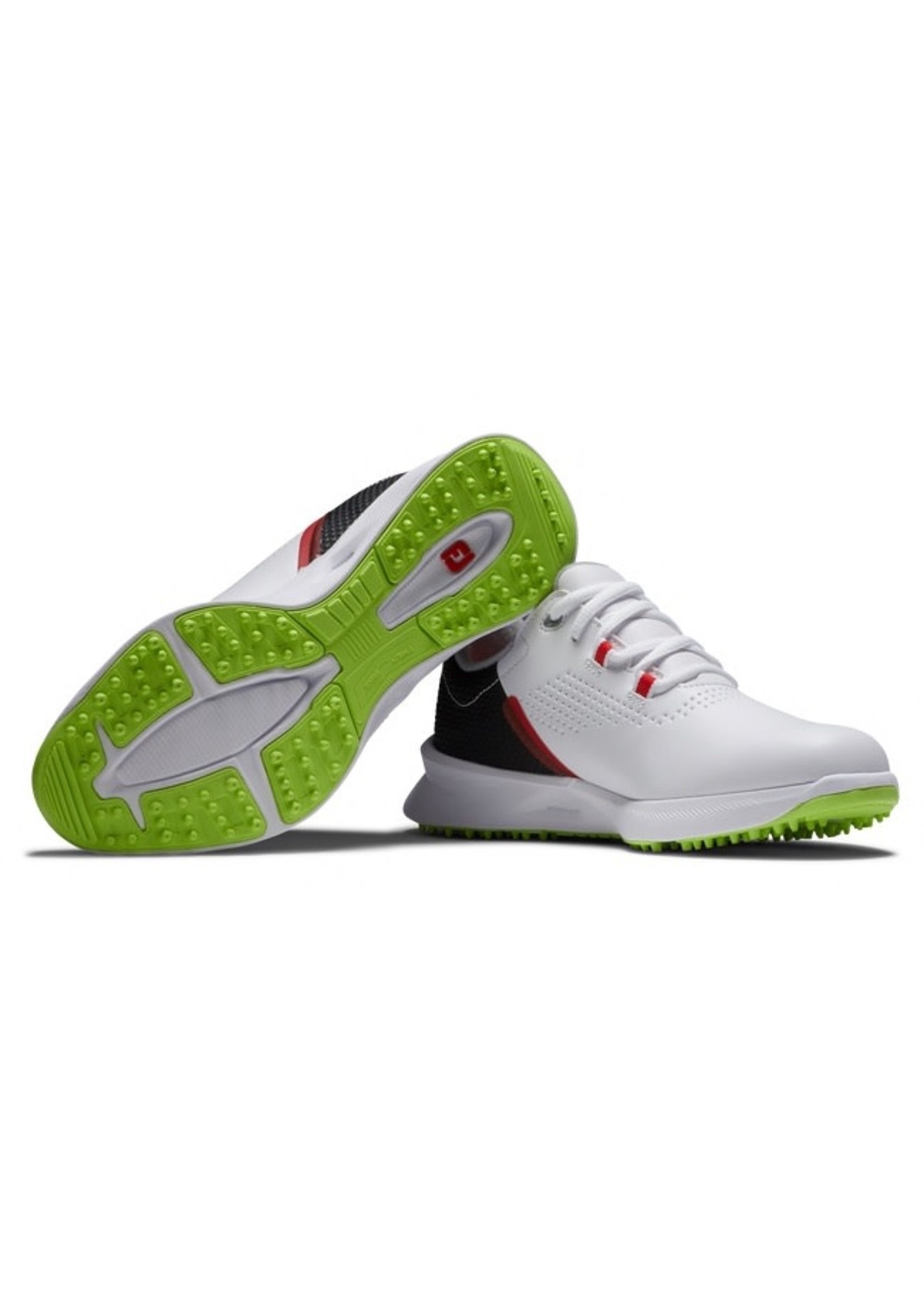 Footjoy FootJoy Fuel Junior Golf Shoe, White/Black/Red (2022)