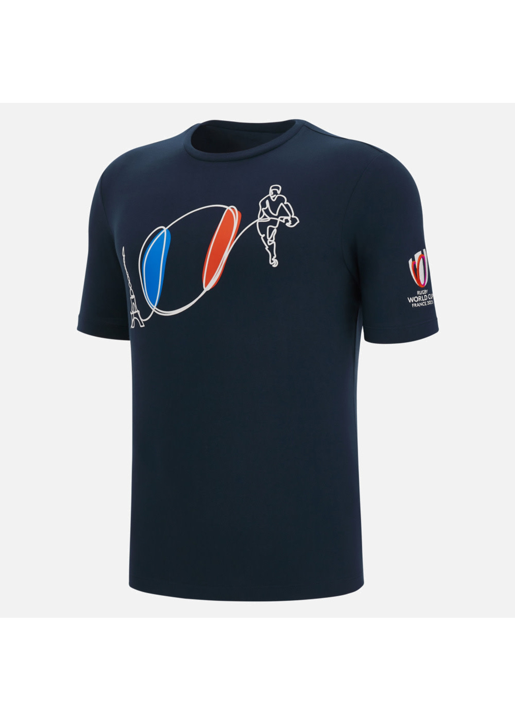 Macron Macron RWC France Cotton  Junior T Shirt (2023)