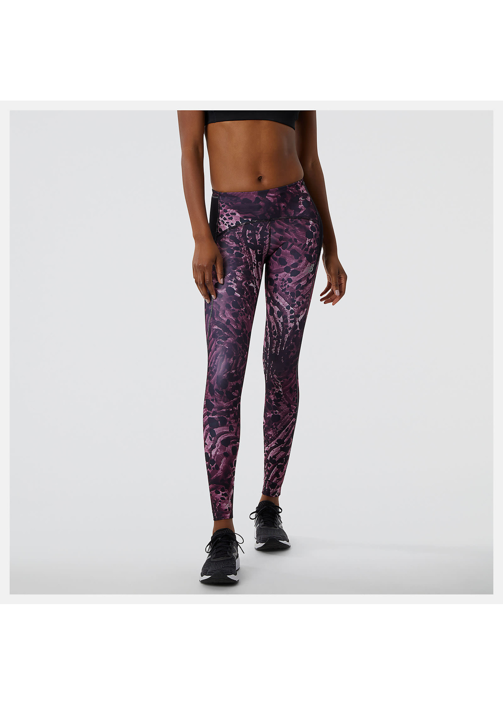 Purple New Balance Linear Tights - JD Sports Global