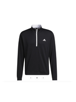 Adidas Adidas Lightweight 1/4 Zip Mens Golf Pullover (2023), Black/White