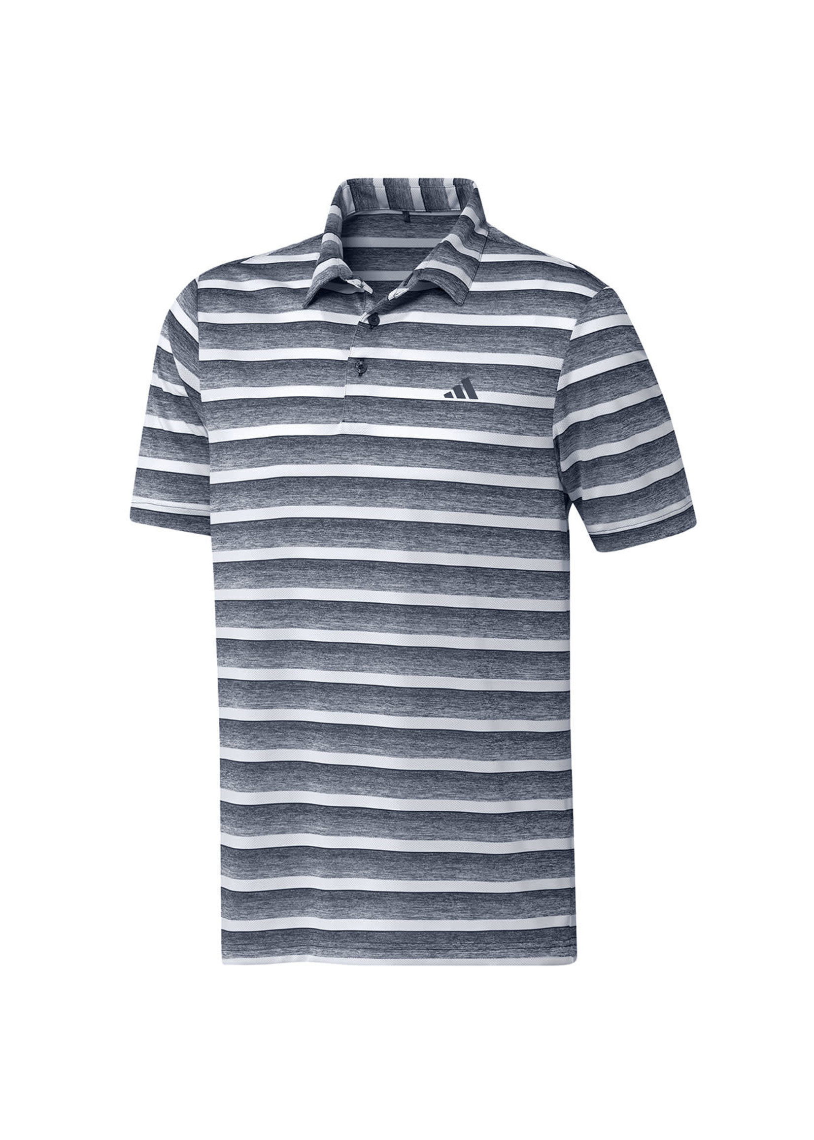 Adidas Adidas Two-Colour Striped Mens Golf Polo (2023) Navy/White