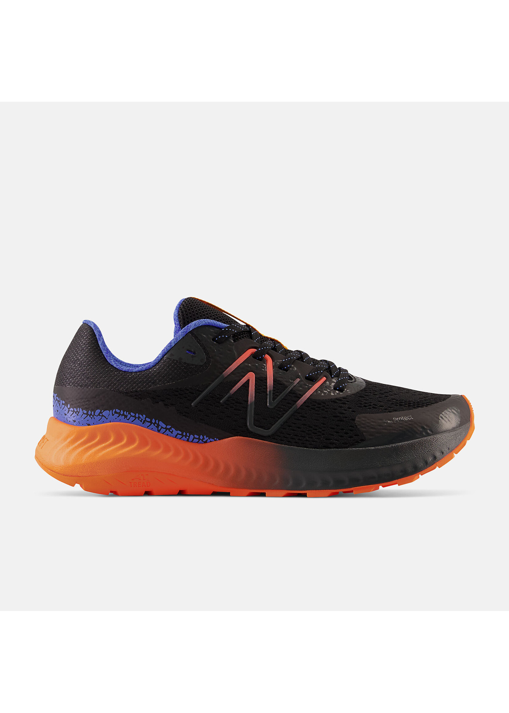 New Balance New Balance Nitrel V5 Men’s Trail Running Shoes, Black/Orange/Blue