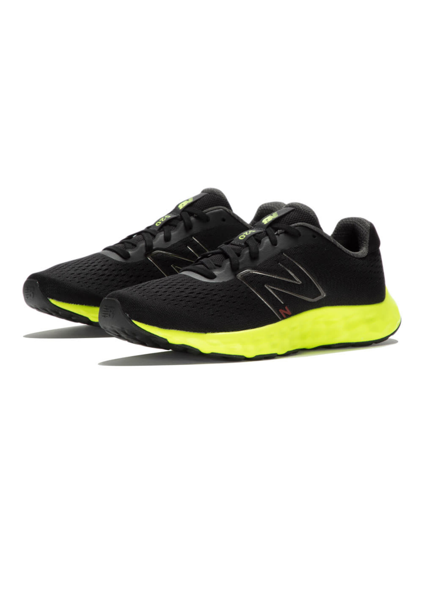 New Balance New Balance 520 v8 Mens Running Shoe, Black and Lime