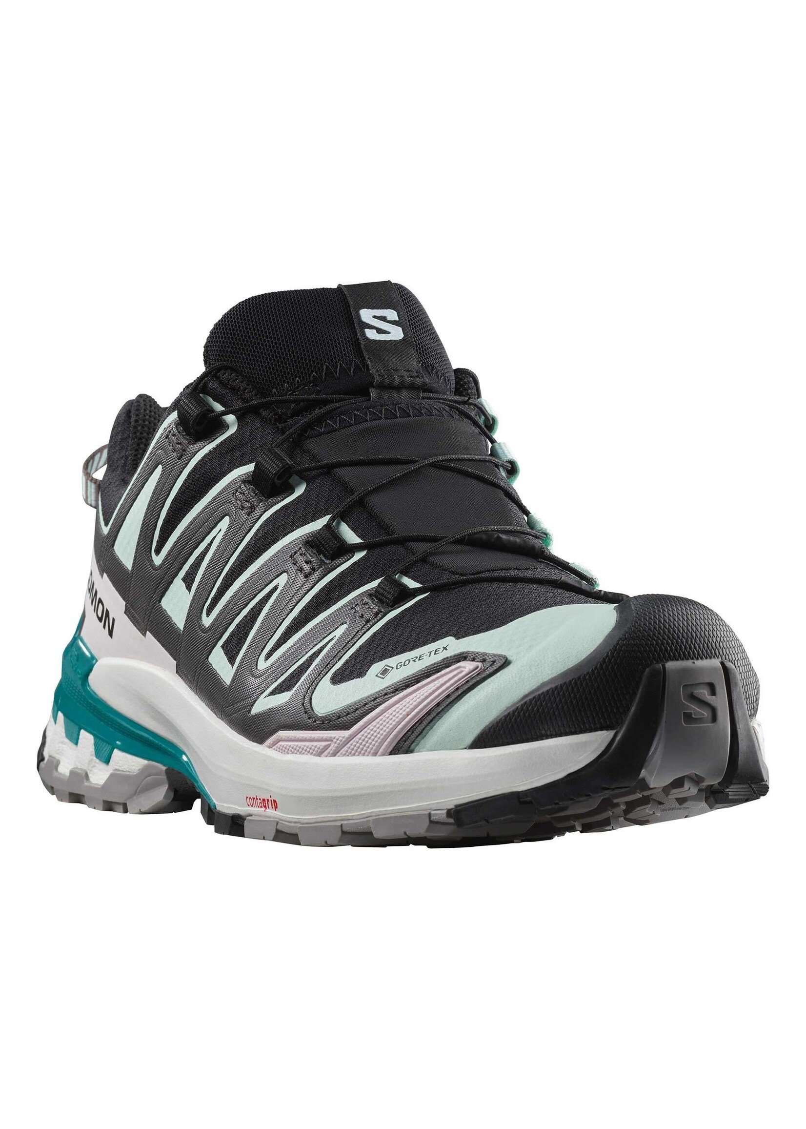 Salomon Salomon XA Pro 3d v9 GTX Ladies Trail Shoe (2023) - Black / Aqua