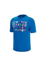 Macron Macron RWC Flag Adult Cotton T-Shirt (2023) Blue