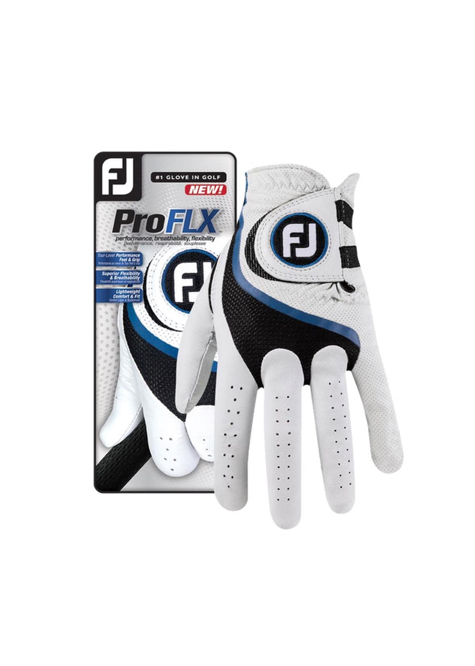 Footjoy Footjoy Pro FLX Ladies LH Golf Glove, White/Black/Blue