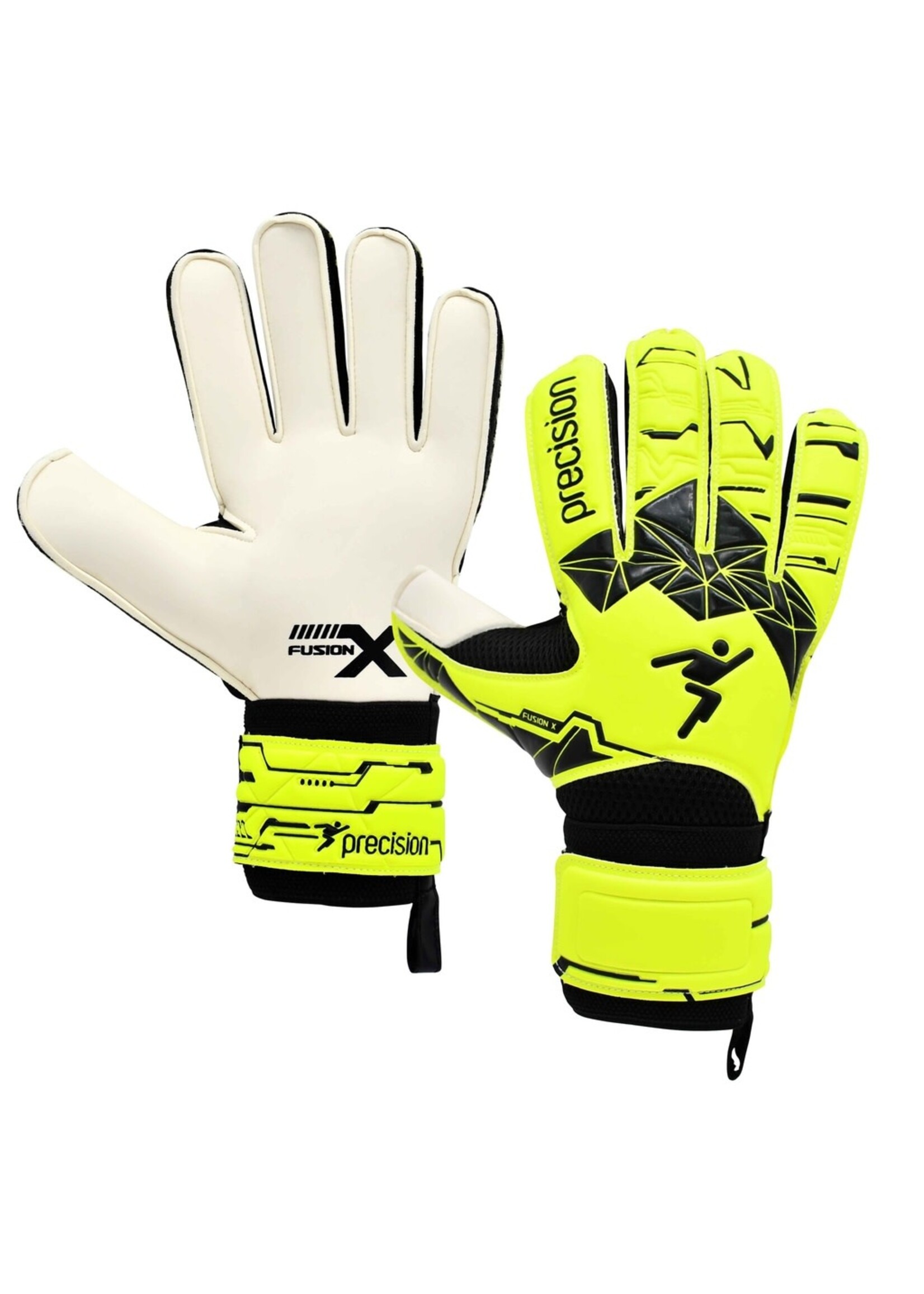 Precision Training Precision Fusion X Flat Cut Essential GK Gloves (2023) Black Fluro