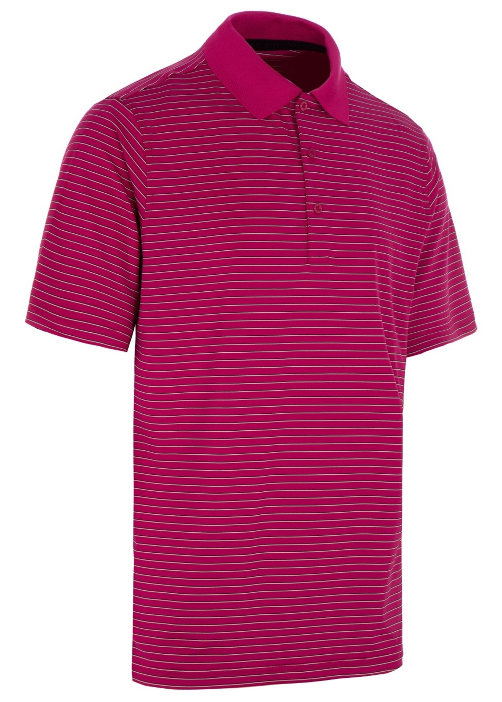 ProQuip Pro Quip Pro Tech Stripe Mens Polo Shirt (2023) - Fuchsia