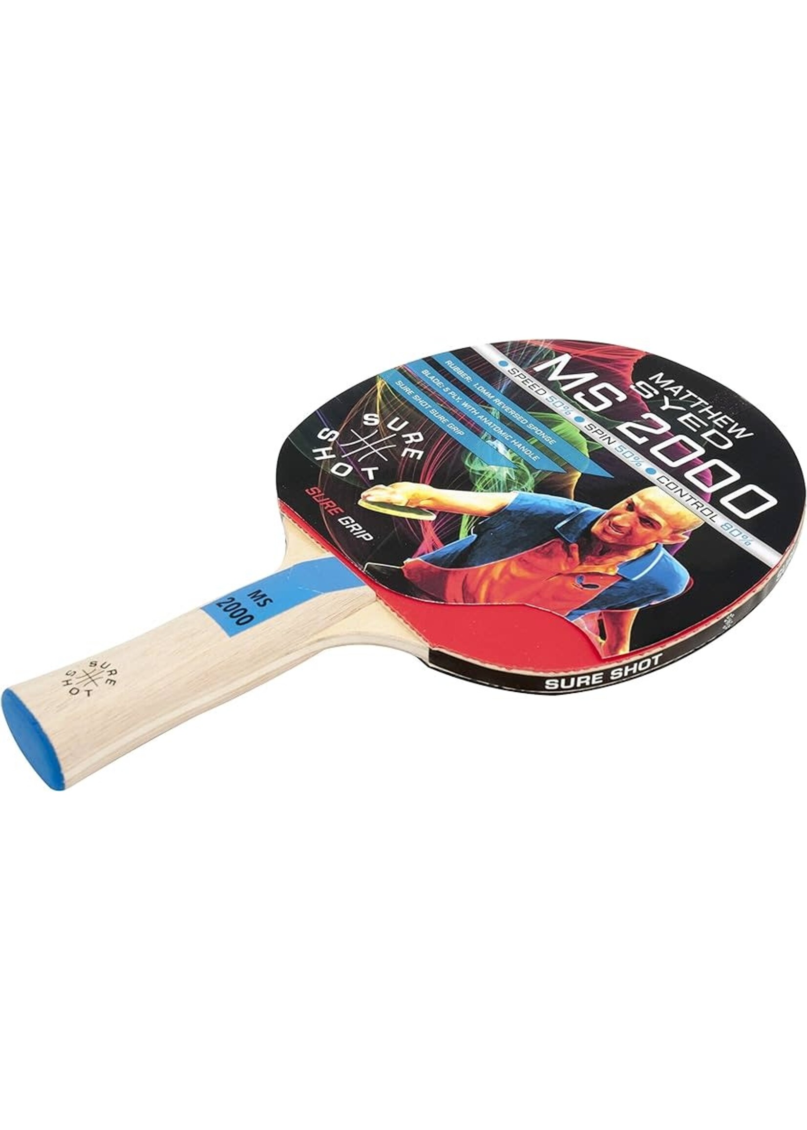 Sure Shot Matthew Syed MS 2000 Table Tennis Bat (2023)