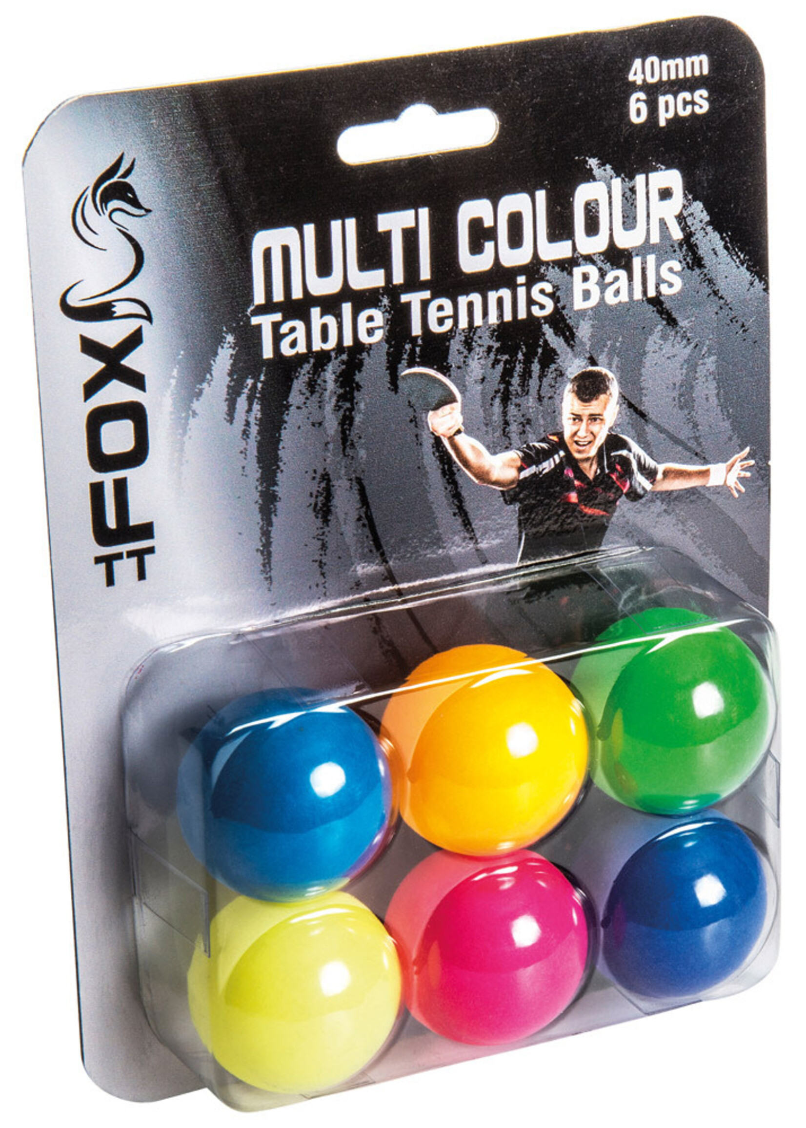 Fox Fox TT Multi-Colour Table Tennis Balls [6pk]