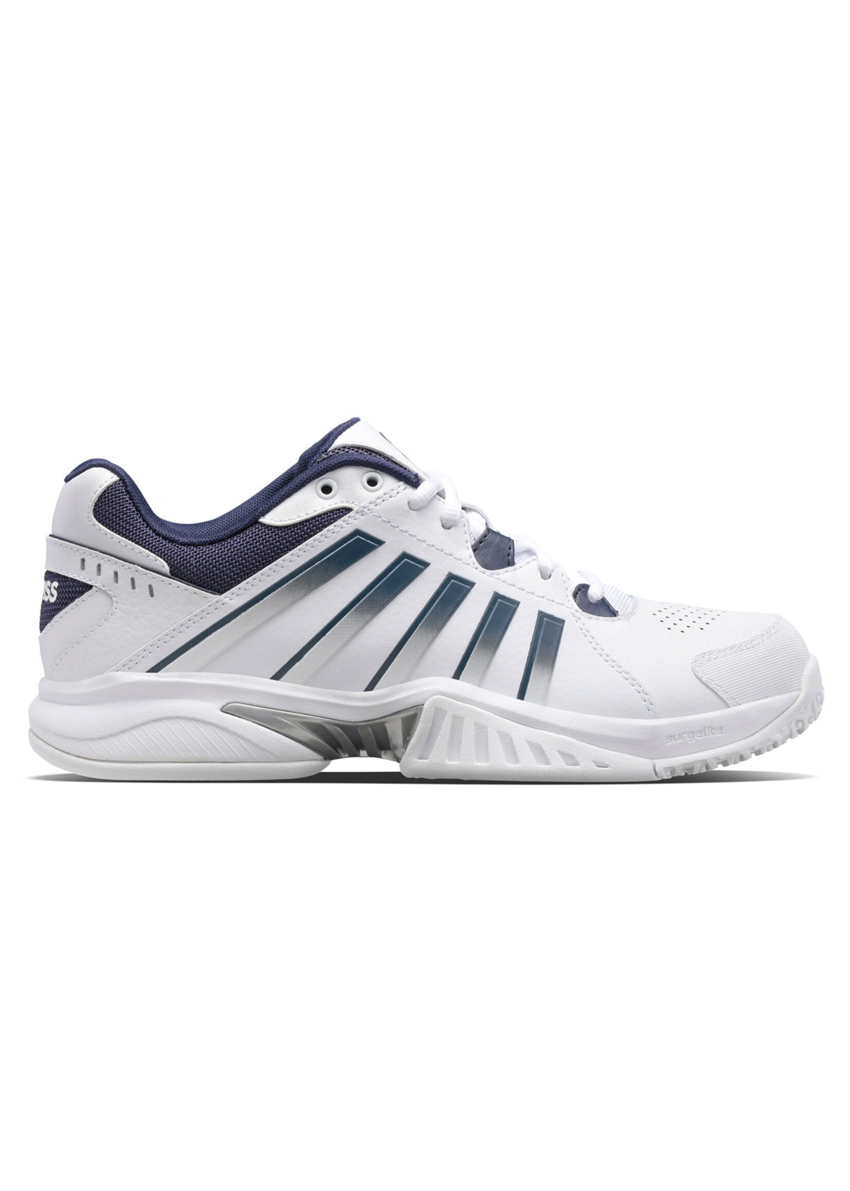 K-Swiss K-Swiss Receiver V Omni Mens Tennis Shoe (2024) White/Peacoat/Silver