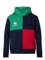 Canterbury Canterbury Harlequin Junior OH Hoodie (2024), Green/Red/Navy