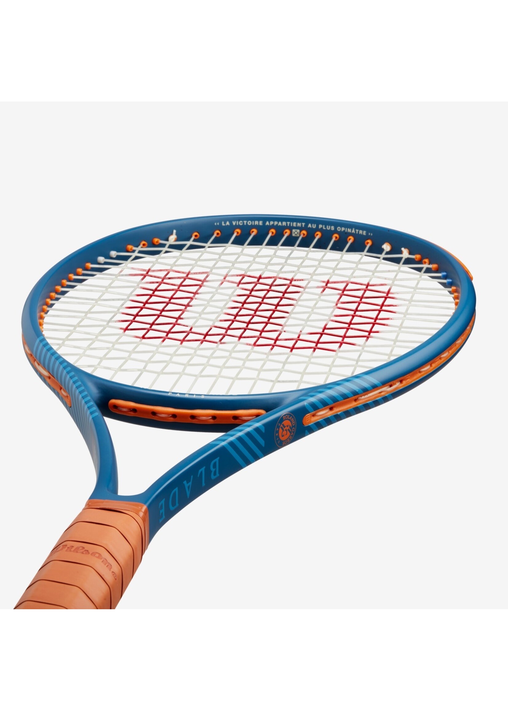 Wilson Blade 98 (16x19) v9 Roland Garros Tennis Racket (2024 Wilson Blade 98 (16x19) v9 Roland Garros Tennis Racket (2024