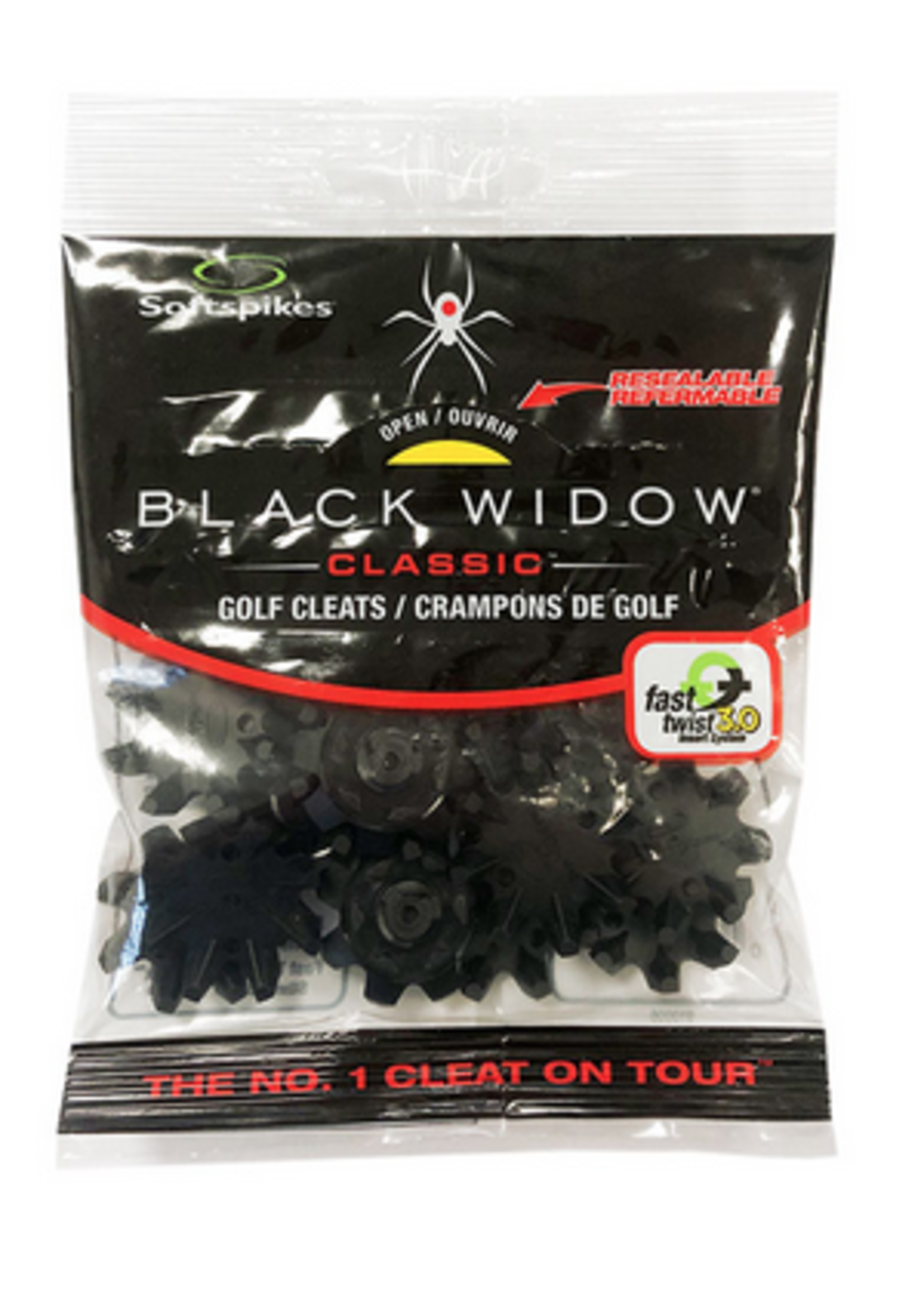 Softspikes SoftSpikes BlackWidow (fast twist) Golf Cleats