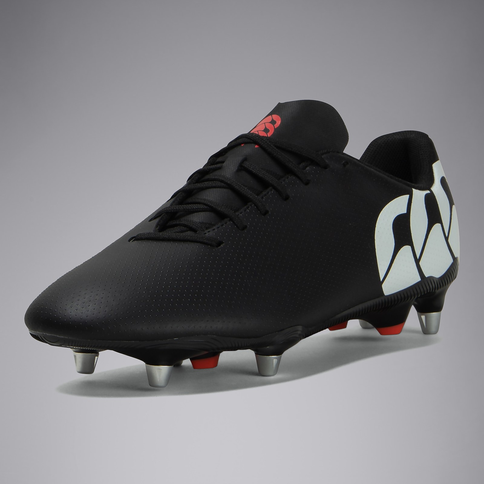 Canterbury Speed Raze SG Rugby Boots 2024 Black White Gannon Sports