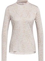 Adidas Adidas Ultimate Jacquard Mock Neck Ladies Long Sleeve Shirt (2025)