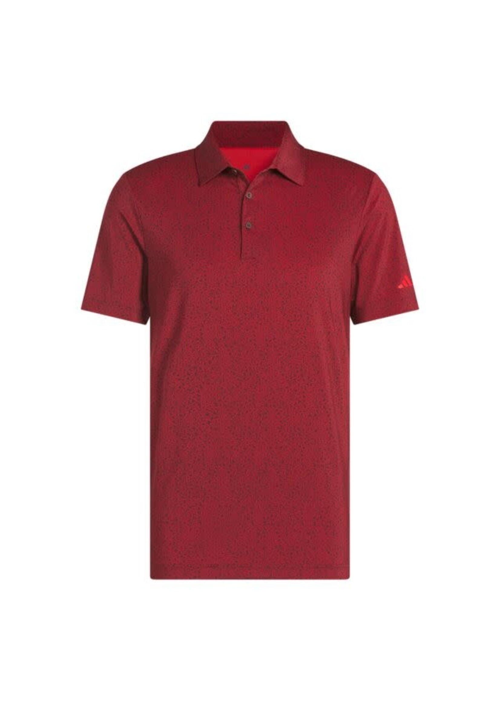 Adidas Adidas Ultimate 365 Mini Bunker Mens Golf Polo Shirt  (2025) Ruby