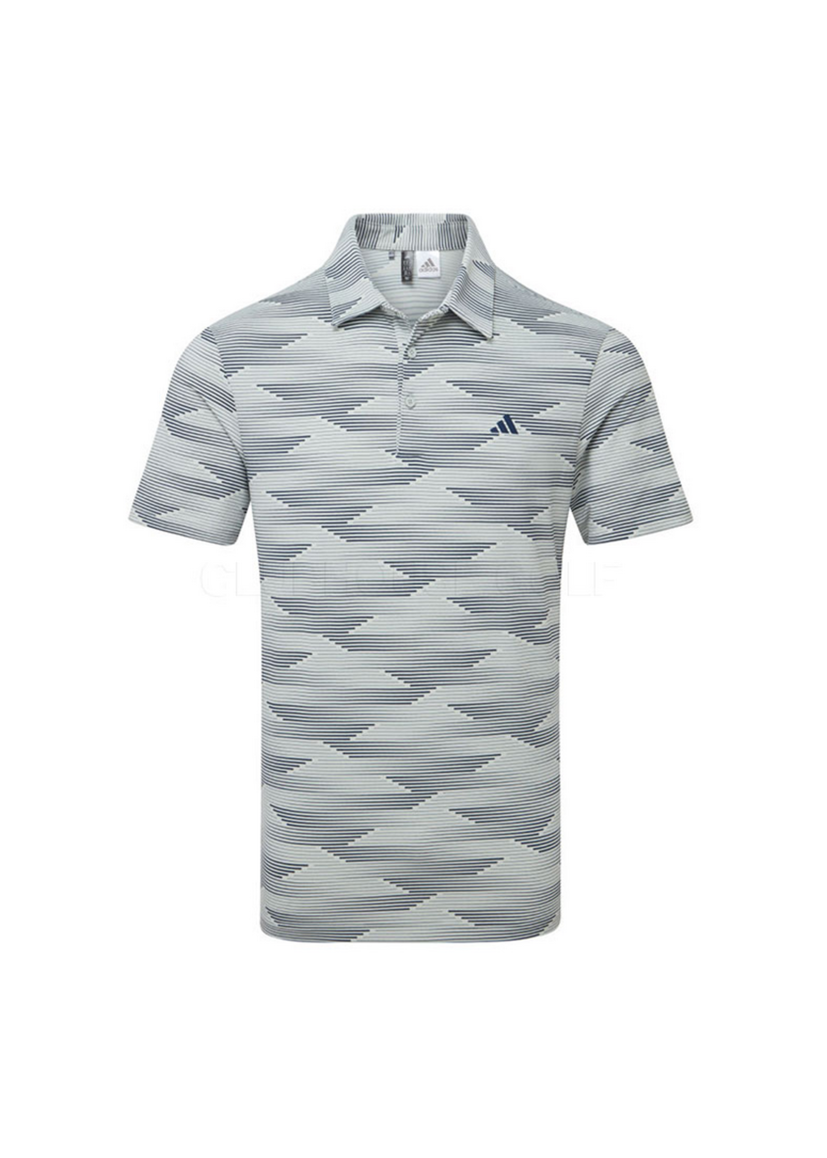 Adidas Adidas Ultimate365 Speed Stripe Mens Polo (2025) Silver/Navy