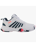 K-Swiss K-Swiss Court Express 2 Junior Tennis Shoe (2025) White/Stargazer/Neon Blaze