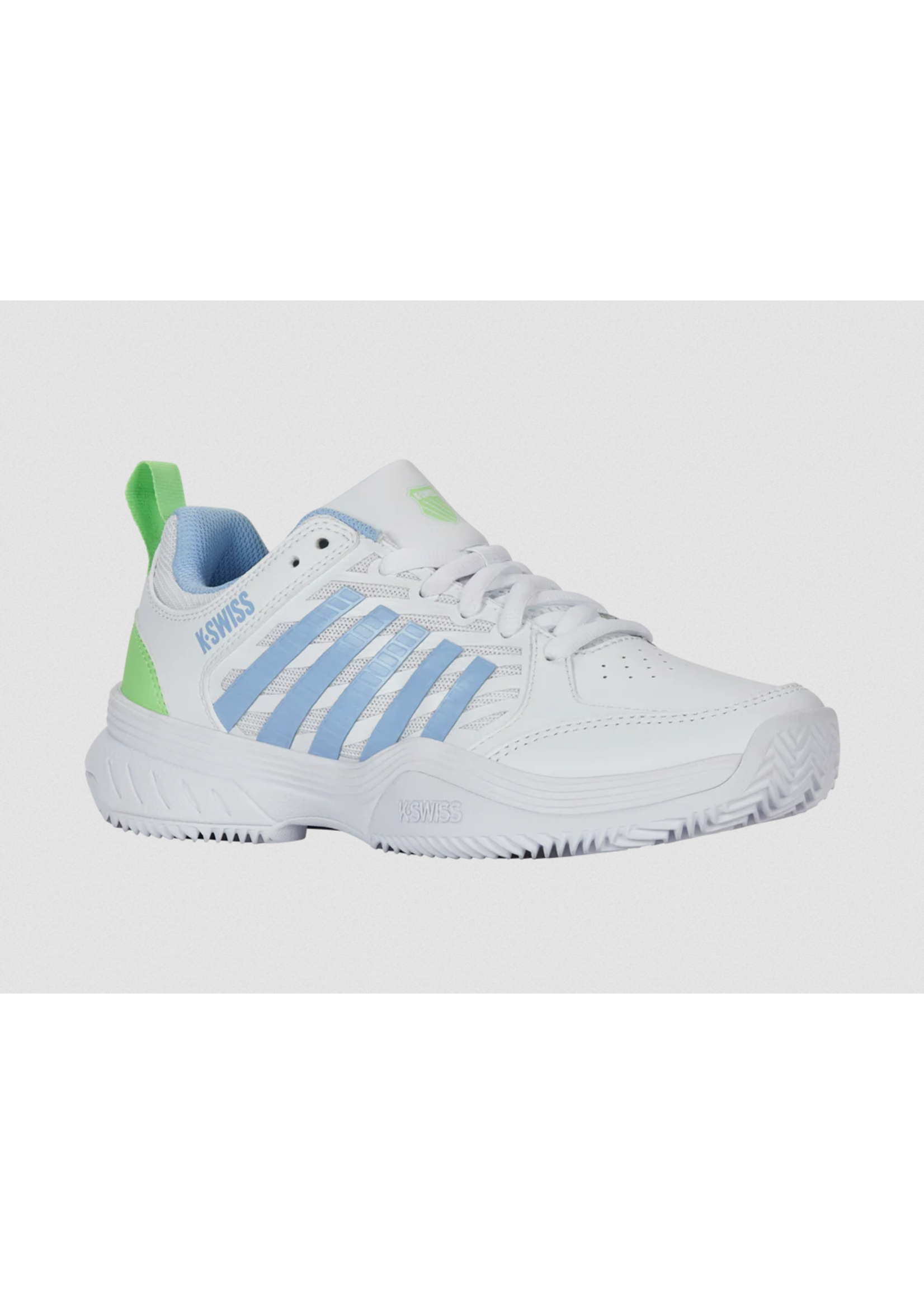 K-Swiss K-Swiss Court Express 2 Clay Ladies Tennis Shoe (2025) White/Dutch Canal/Paradise Green