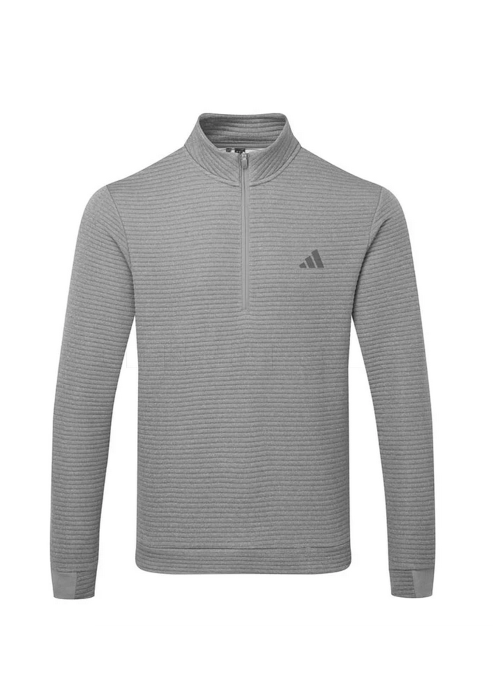 Adidas Adidas Ultimate 365 Textured Mens Golf  1/4 Zip Top (2025) Grey/White