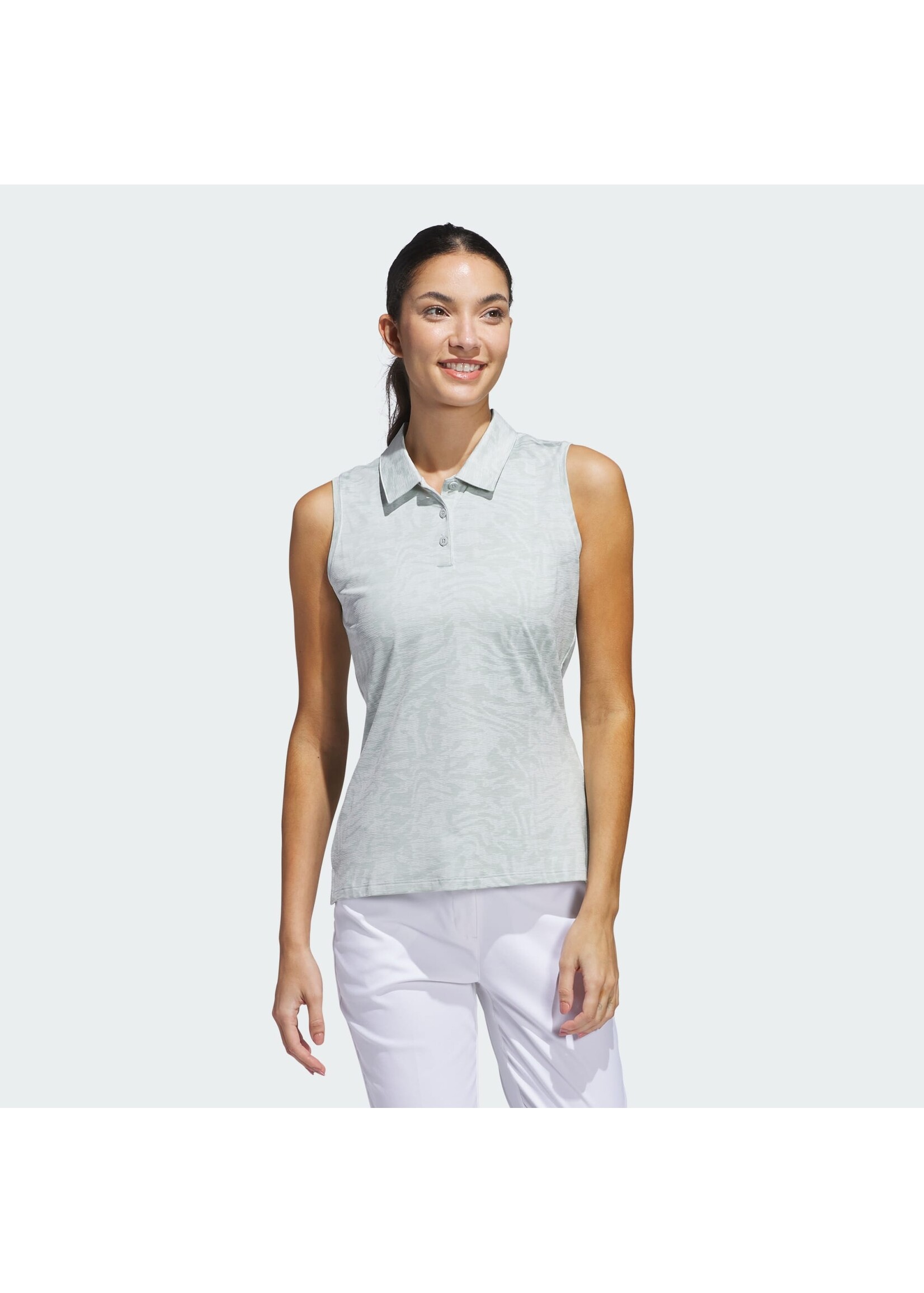 Adidas Adidas Ultimate Jacquard Ladies Sleeveless Polo Shirt (2025)