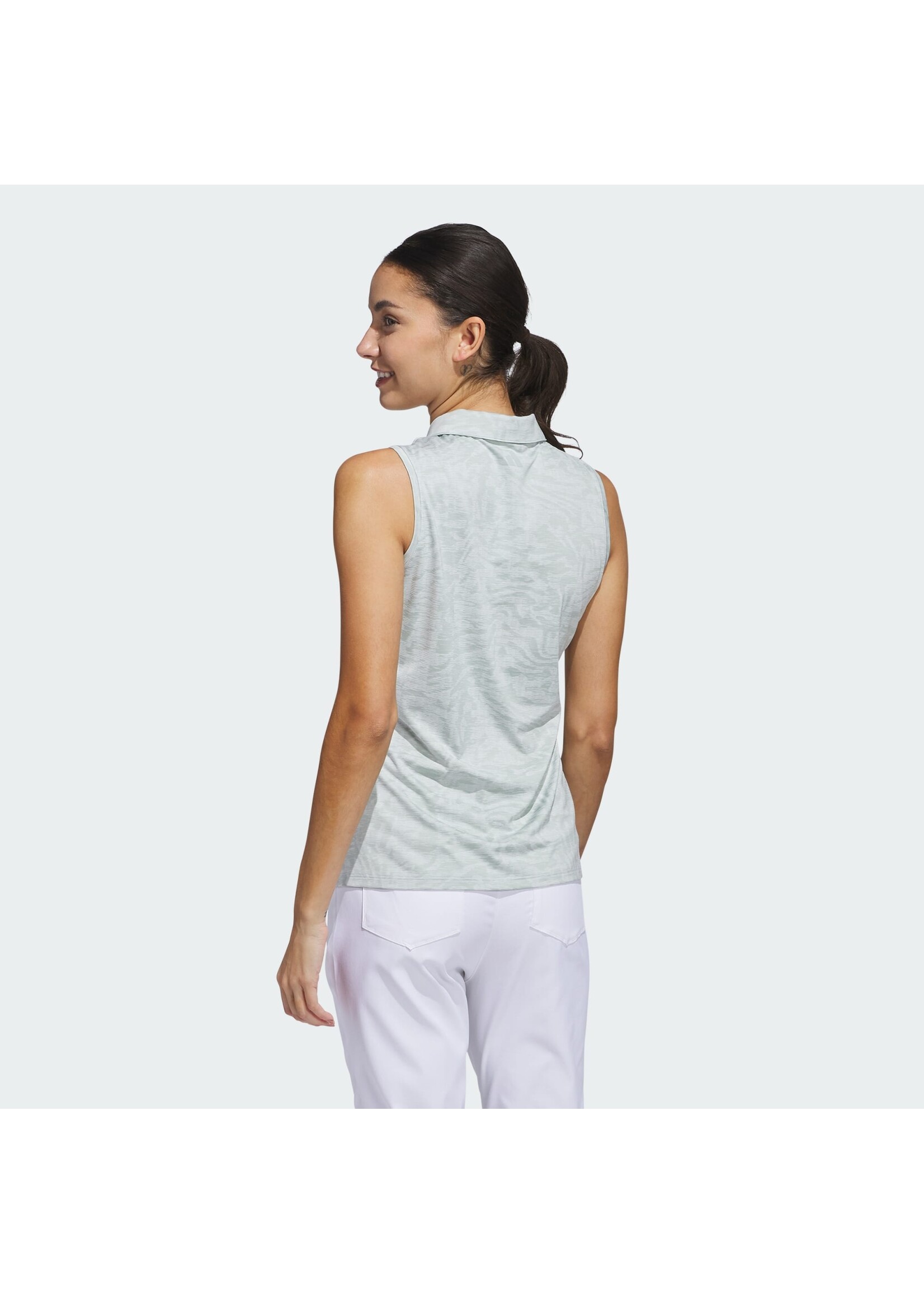 Adidas Adidas Ultimate Jacquard Ladies Sleeveless Polo Shirt (2025)