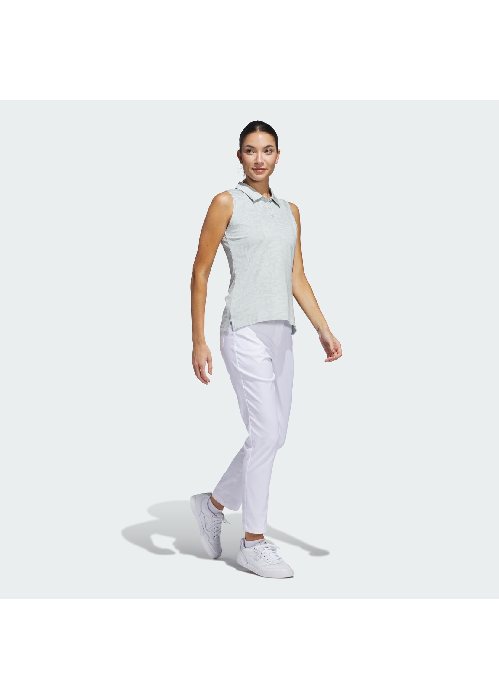Adidas Adidas Ultimate Jacquard Ladies Sleeveless Polo Shirt (2025)