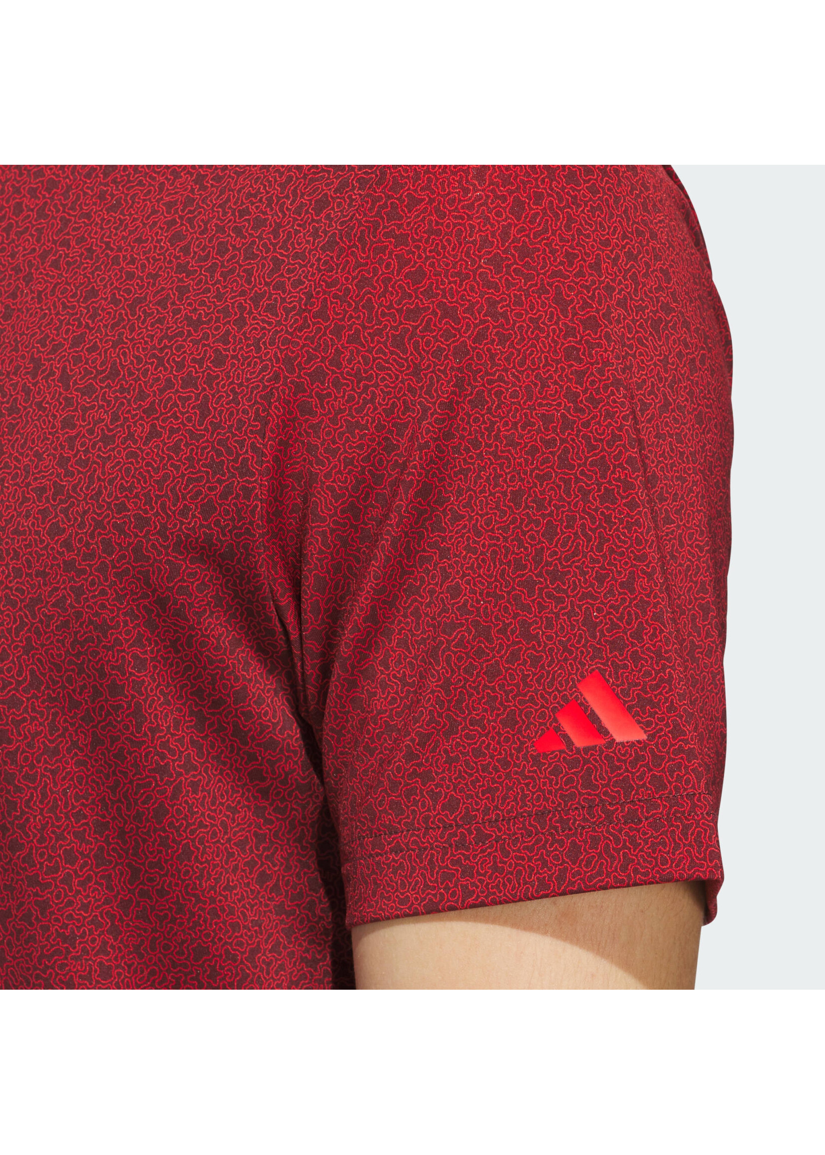Adidas Adidas Ultimate 365 Mini Bunker Mens Golf Polo Shirt  (2025) Ruby