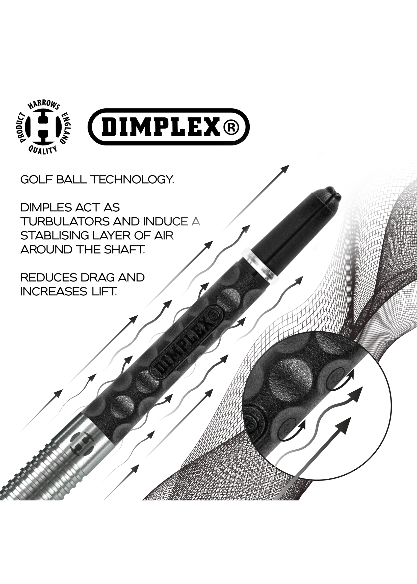 Harrows Harrows Dimplex Midi Shaft (2025) Black